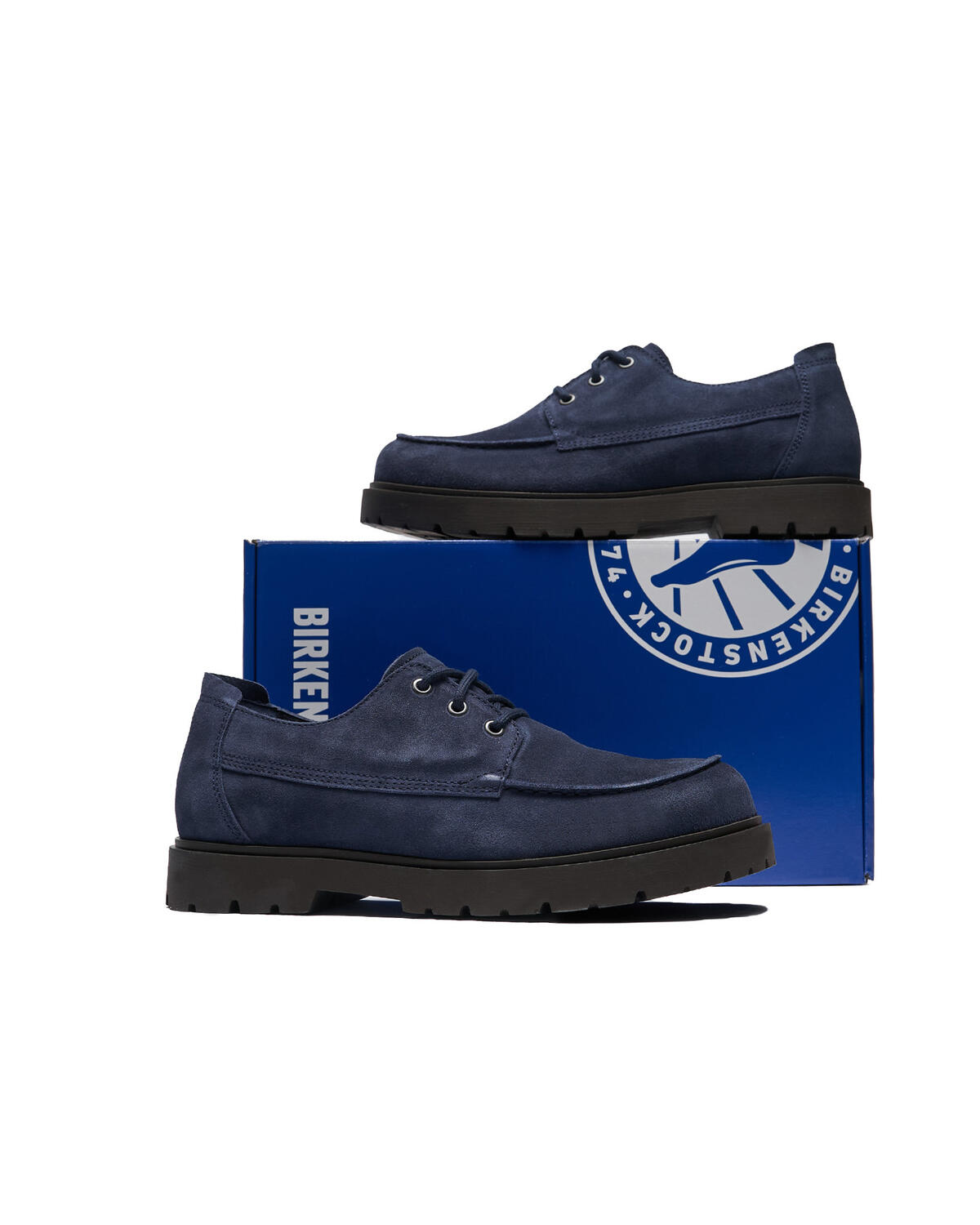 Birkenstock "Highwood Moc Lace Low" Derby Shoes – Blue - Image 11