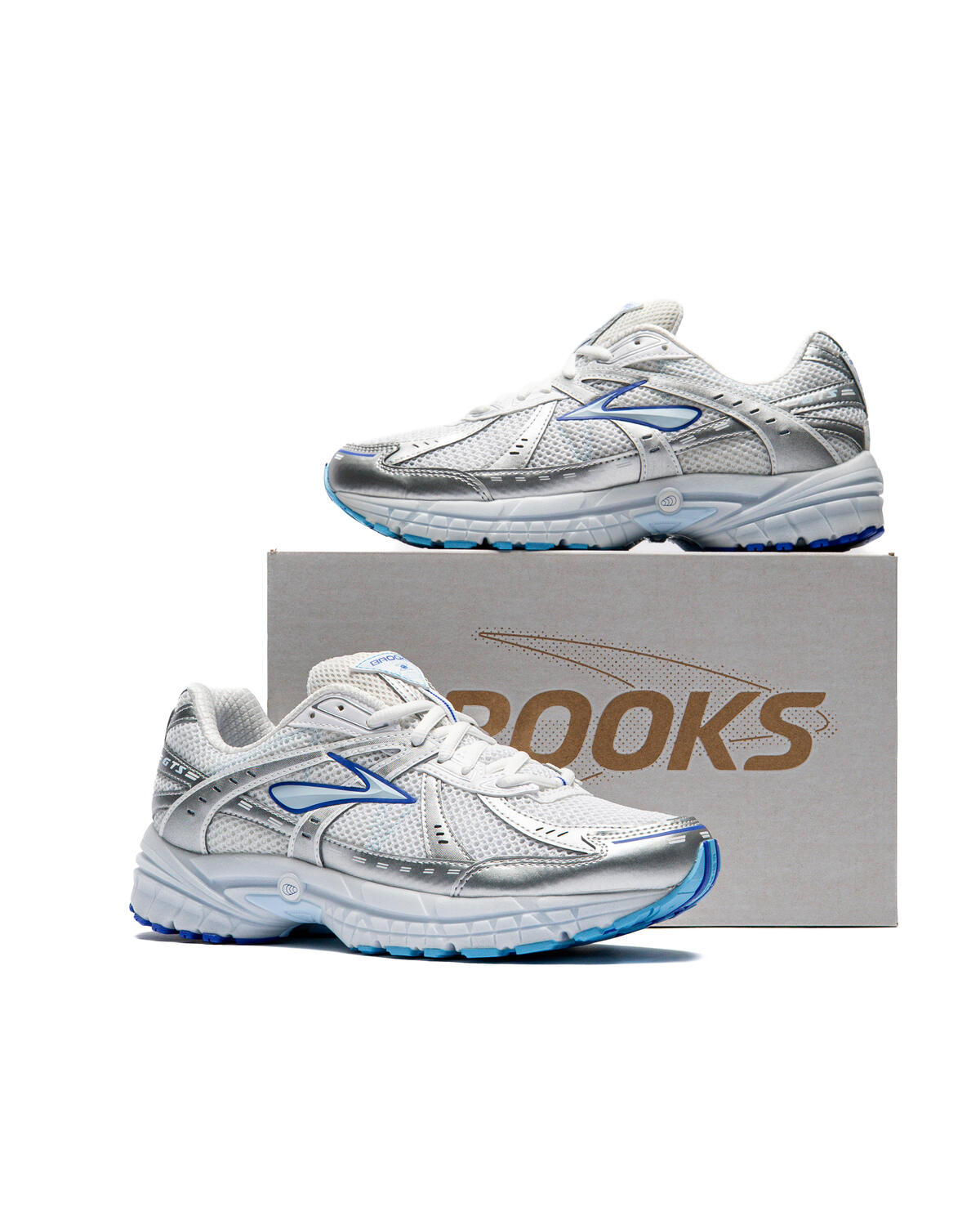 Brooks Adrenaline GTS 10 White Dazzling Blue Breeze - Image 12