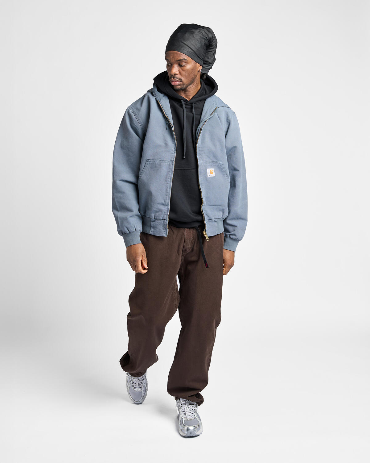 Carhartt WIP OG Active Jacket (Summer) Black rinsed -1i-sx-4 - Image 15
