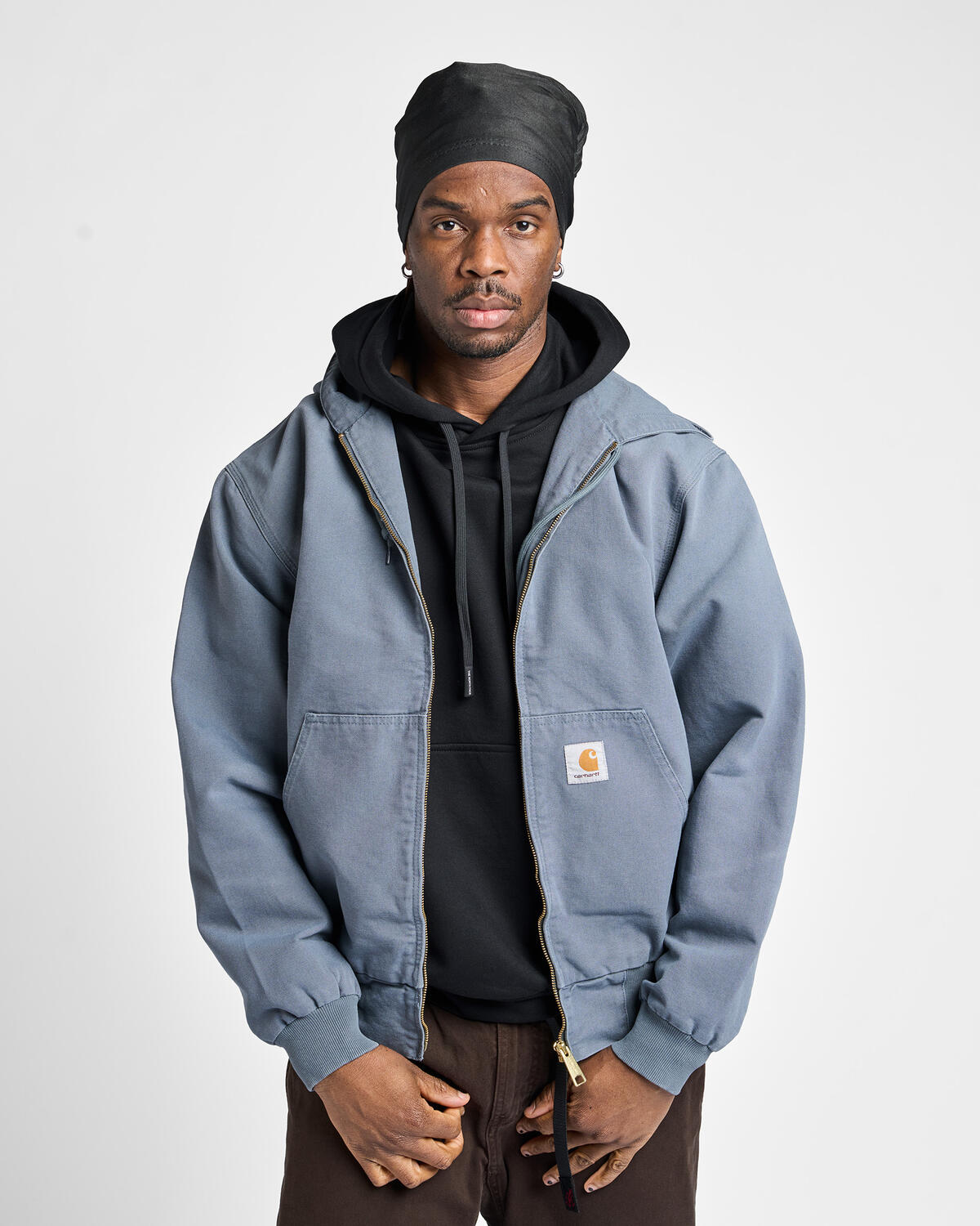 Carhartt WIP OG Active Jacket (Summer) Black rinsed -1i-sx-4 - Image 16