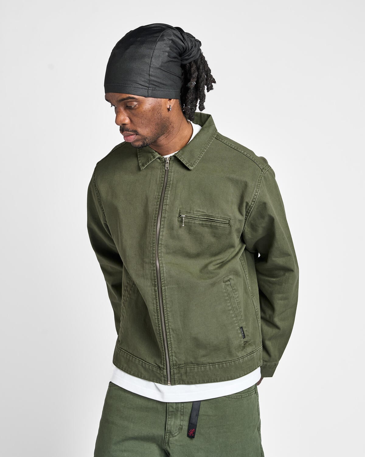 Gramicci Taos Canvas Jacket Moss - Image 7