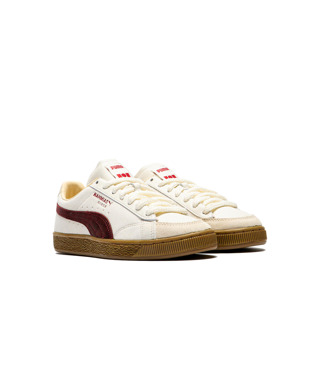 Puma x Nahmias Suede Vintage 'Warm White/Archive Gold/For All Time Red' - Image 29