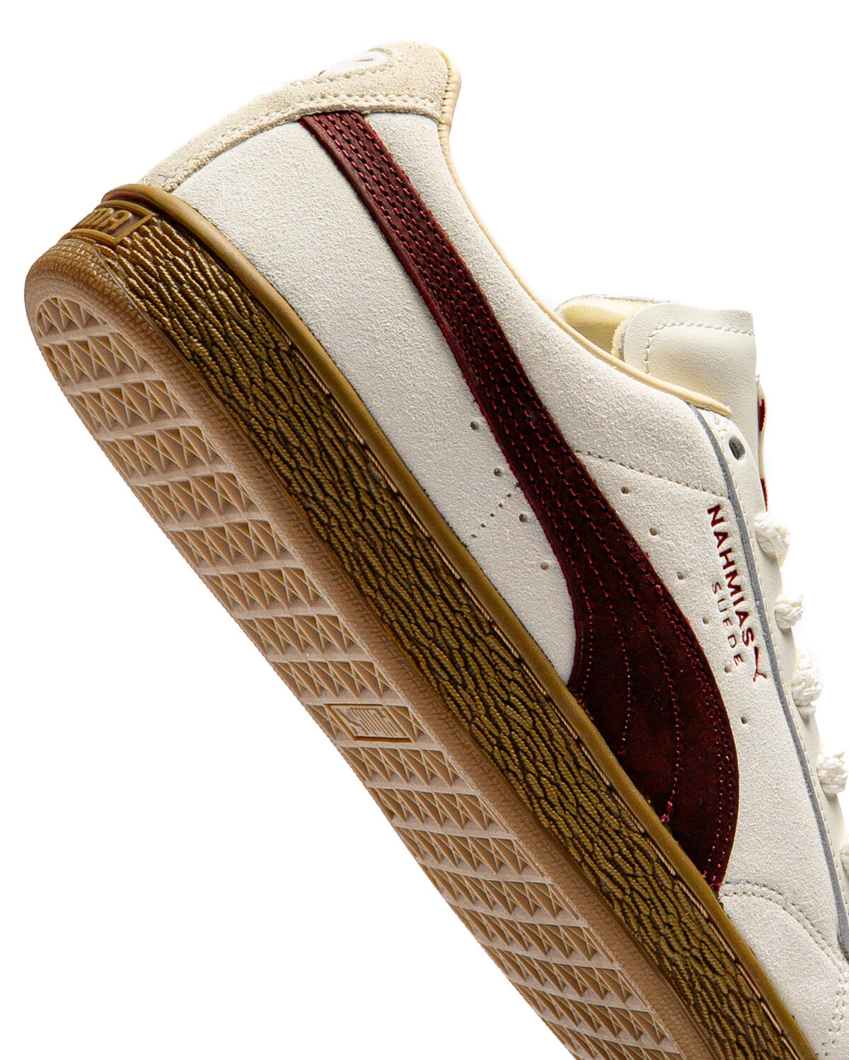 Puma x Nahmias Suede Vintage 'Warm White/Archive Gold/For All Time Red' - Image 33