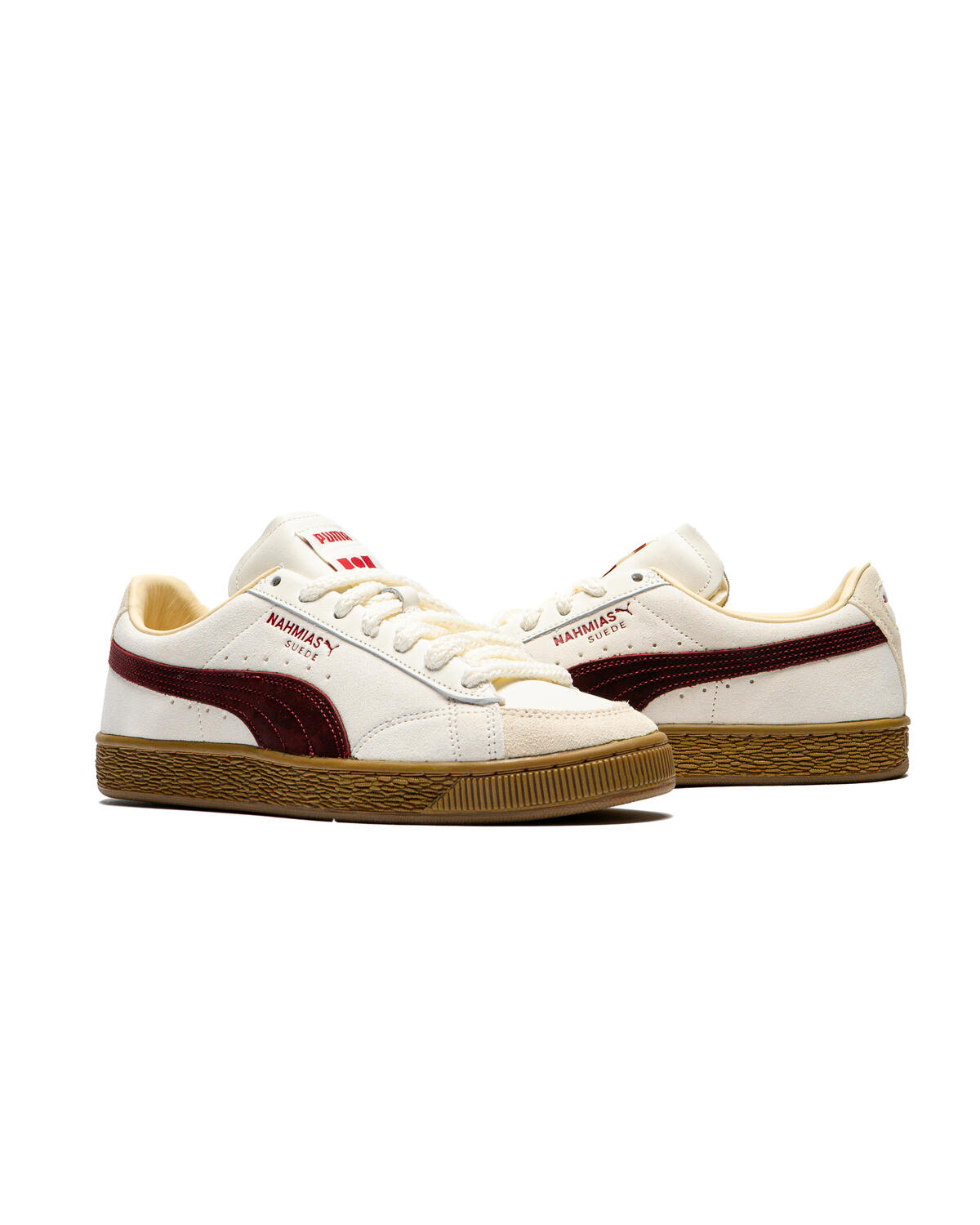 Puma x Nahmias Suede Vintage 'Warm White/Archive Gold/For All Time Red' - Image 31