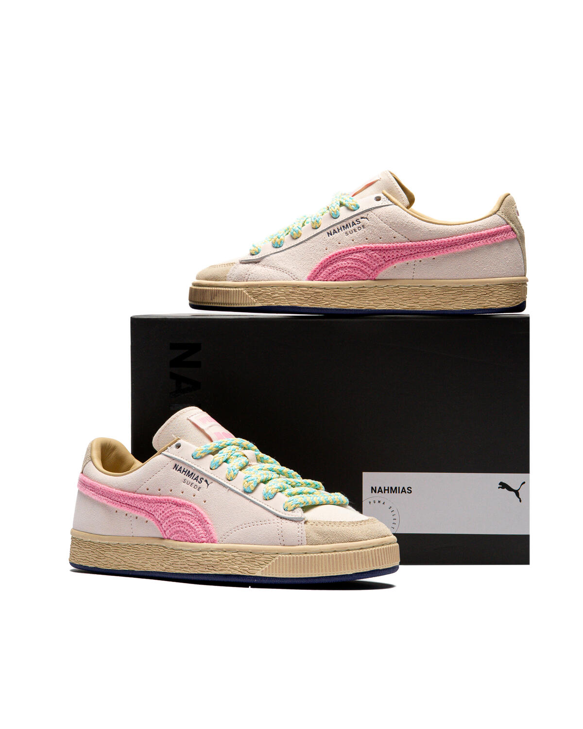 Puma x Nahmias Suede Crochet 'Jasmine Flower/Pink Pixel/Canvas' - Image 30