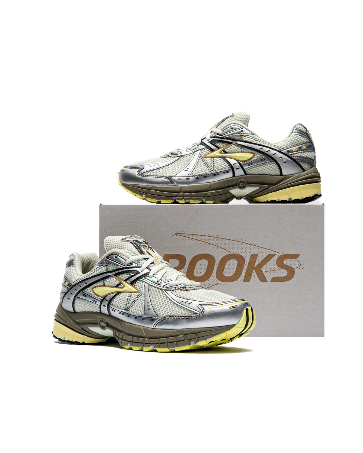 Brooks Adrenaline GTS 10 'Canary Green/Stone' - Image 21