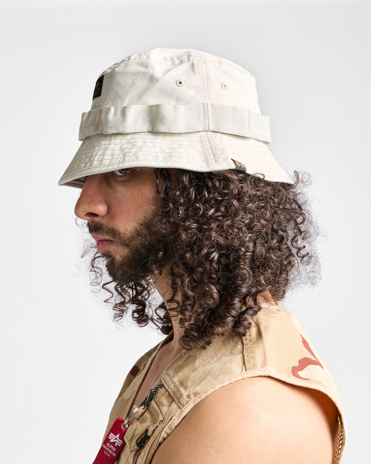 Alpha Industries Washed Out Bucket Hat - Image 4