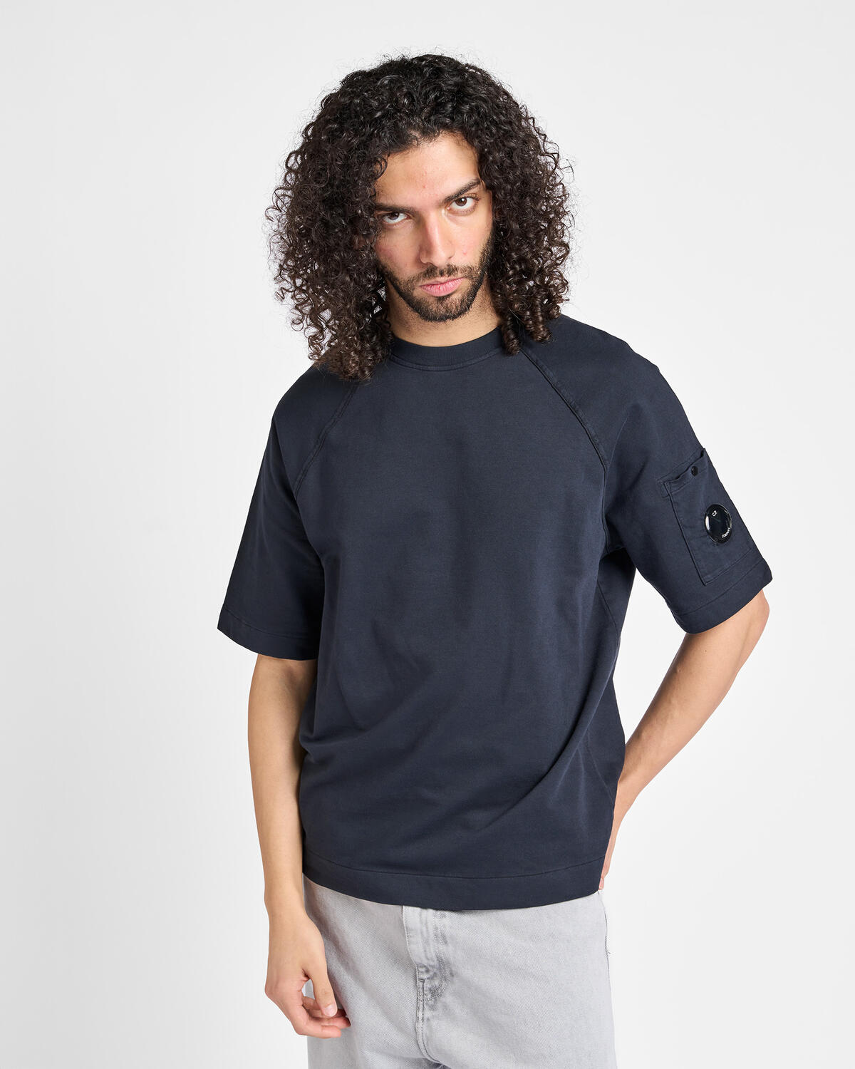 C.P. Company Light Fleece Short Sleeve Sweatshirt - Image 4