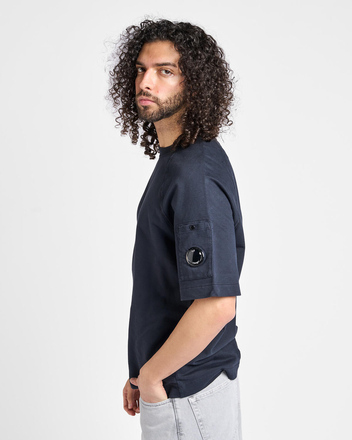 C.P. Company Light Fleece Short Sleeve Sweatshirt - Image 5