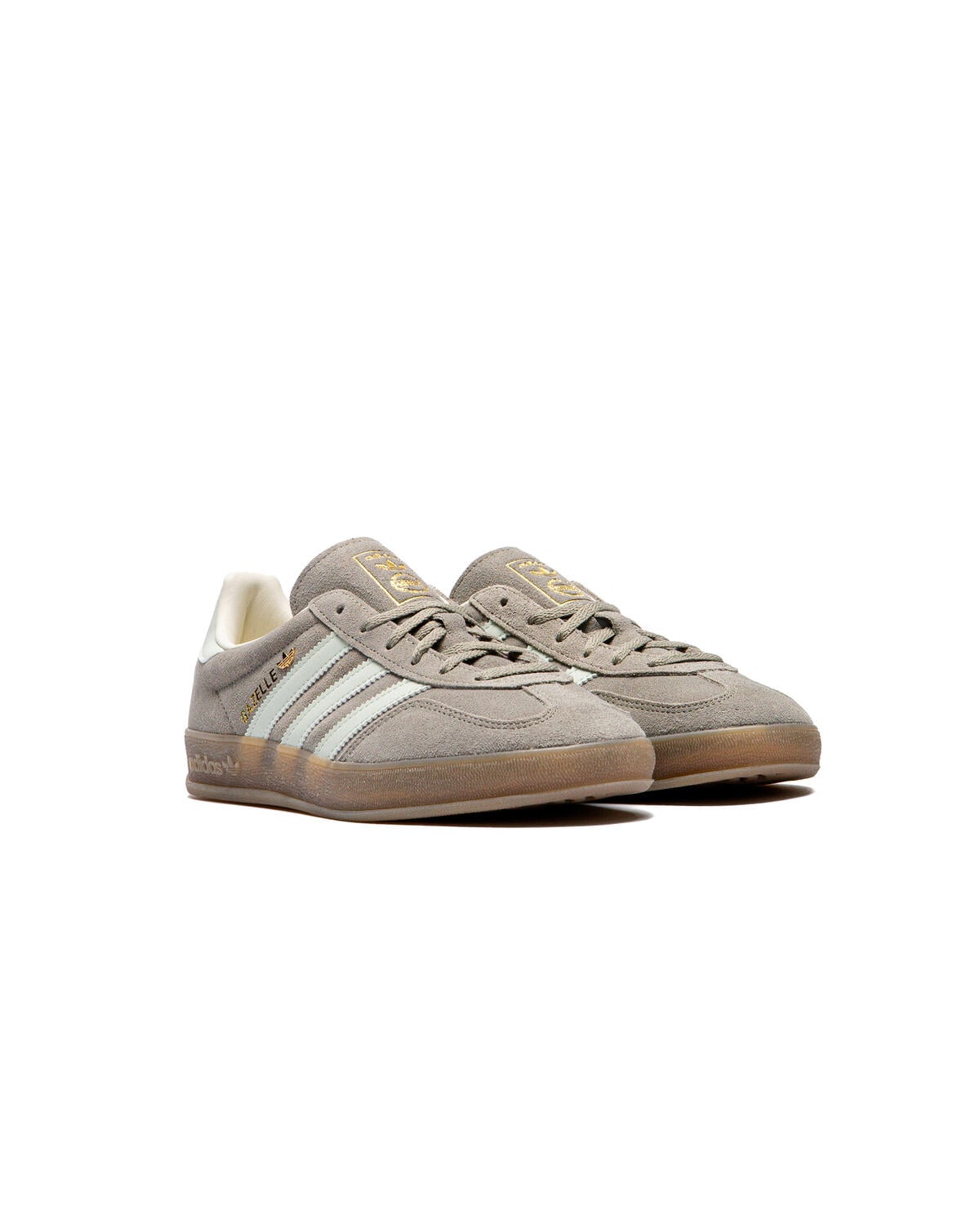 adidas gazelle silver green womens Adidas Gazelle Indoor Grey Suede Sneakers