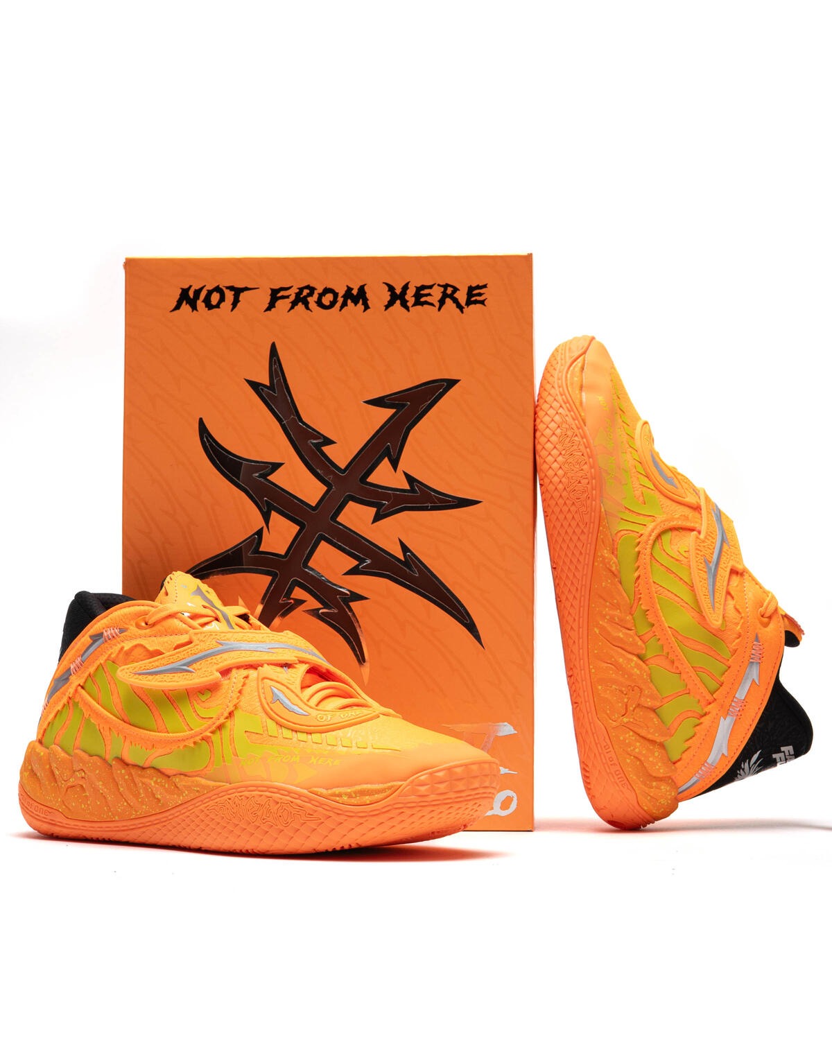 Puma x Fast Furious MB.05 LA MB.05 Fast & Furious Basketball Shoes 'LA Heat Fire-Lux Lime' - Image 15