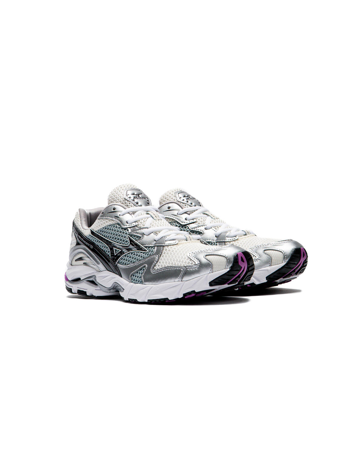 Mizuno Wave Rider Snow White/Black/Slate D1GA210418 - Image 7