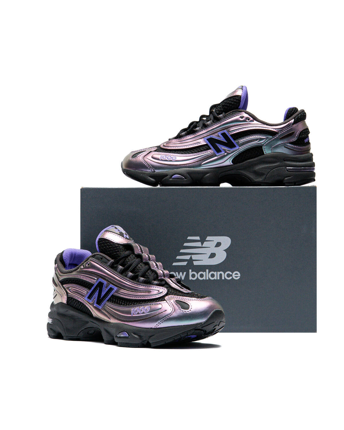 New Balance Unisex 1000 Faded Black Electric Indigo U10004WR - Image 20