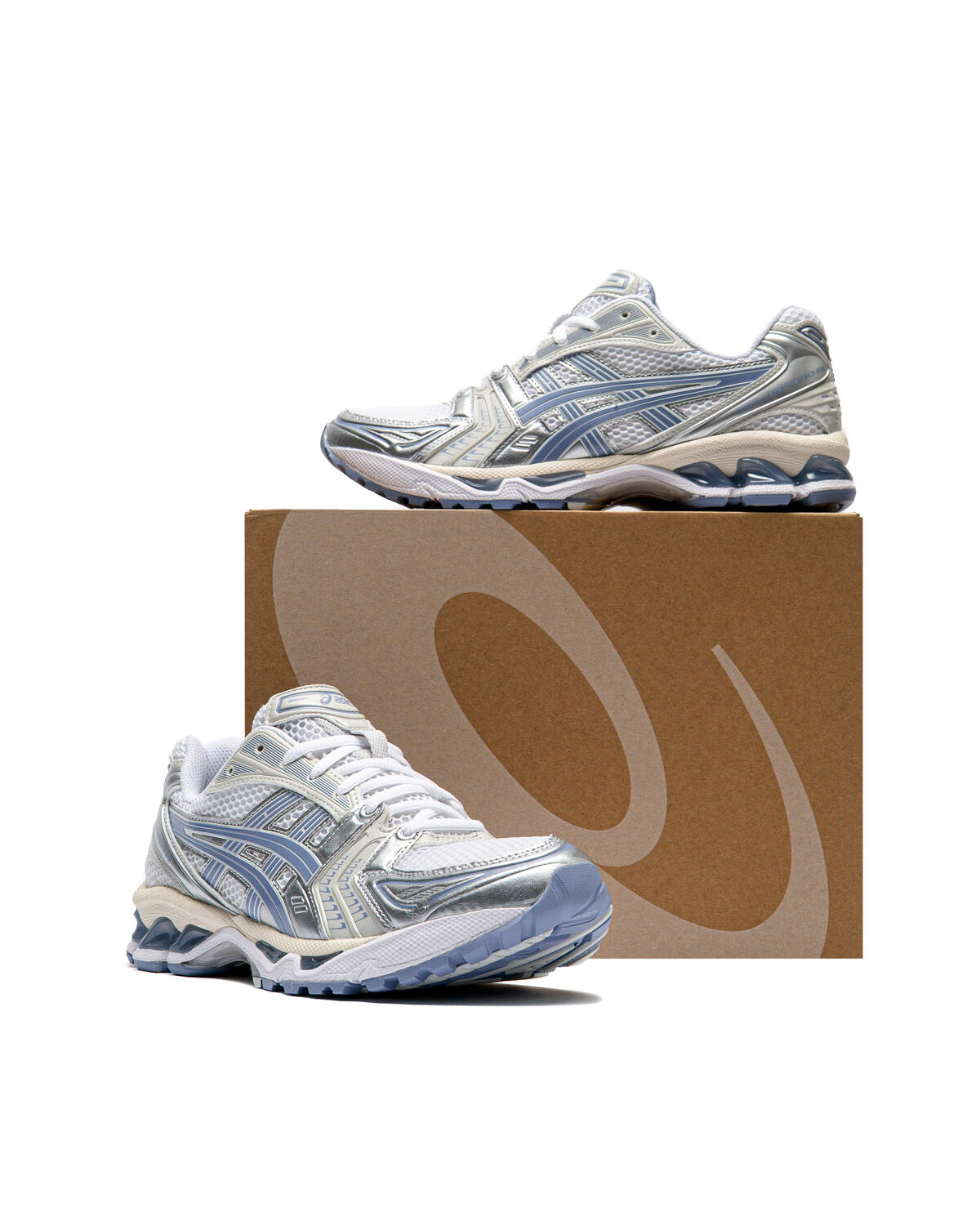 Asics Gel-Kayano 14 in White / Light Navy - Image 39