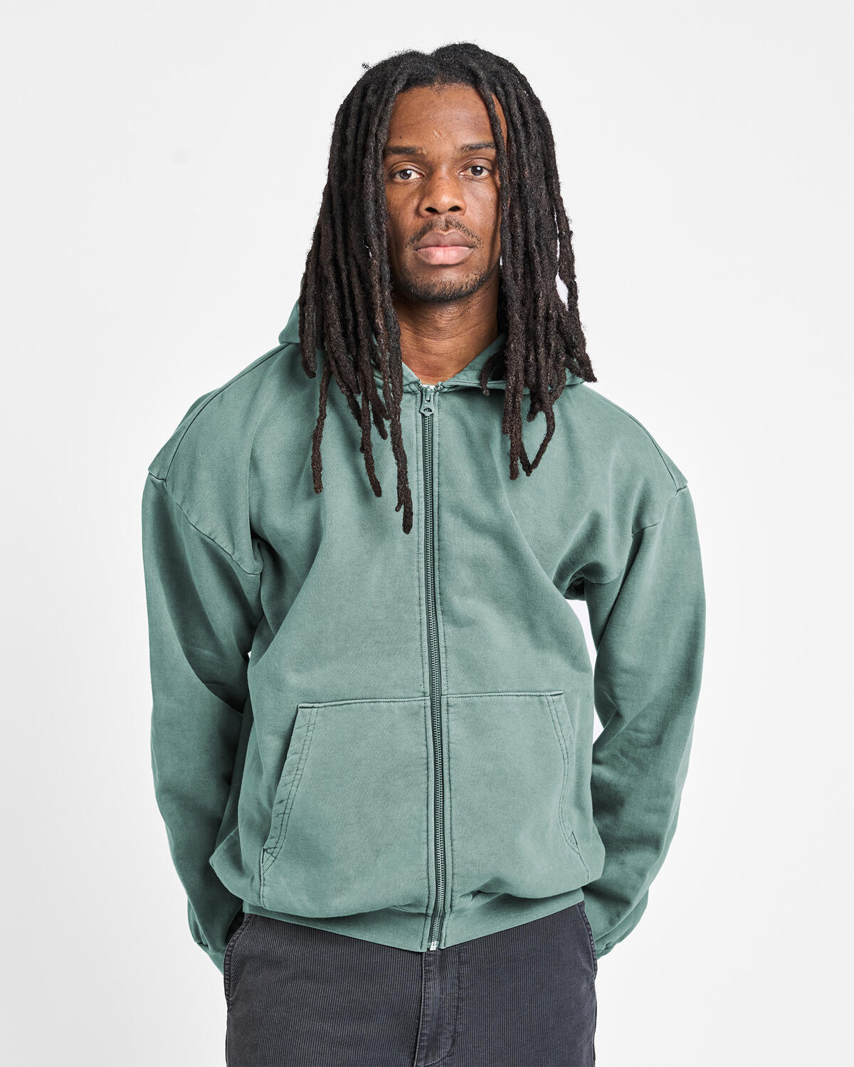 Obey Lowercase Pigment Zip Hood - Image 4