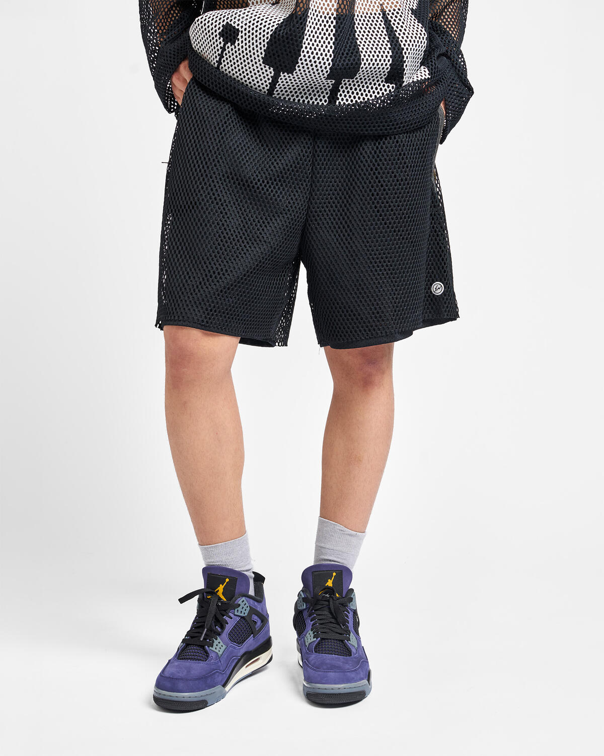 Jordan x Union x Fragment ''Mesh'' Shorts (Black/Pale Ivory) - Image 26