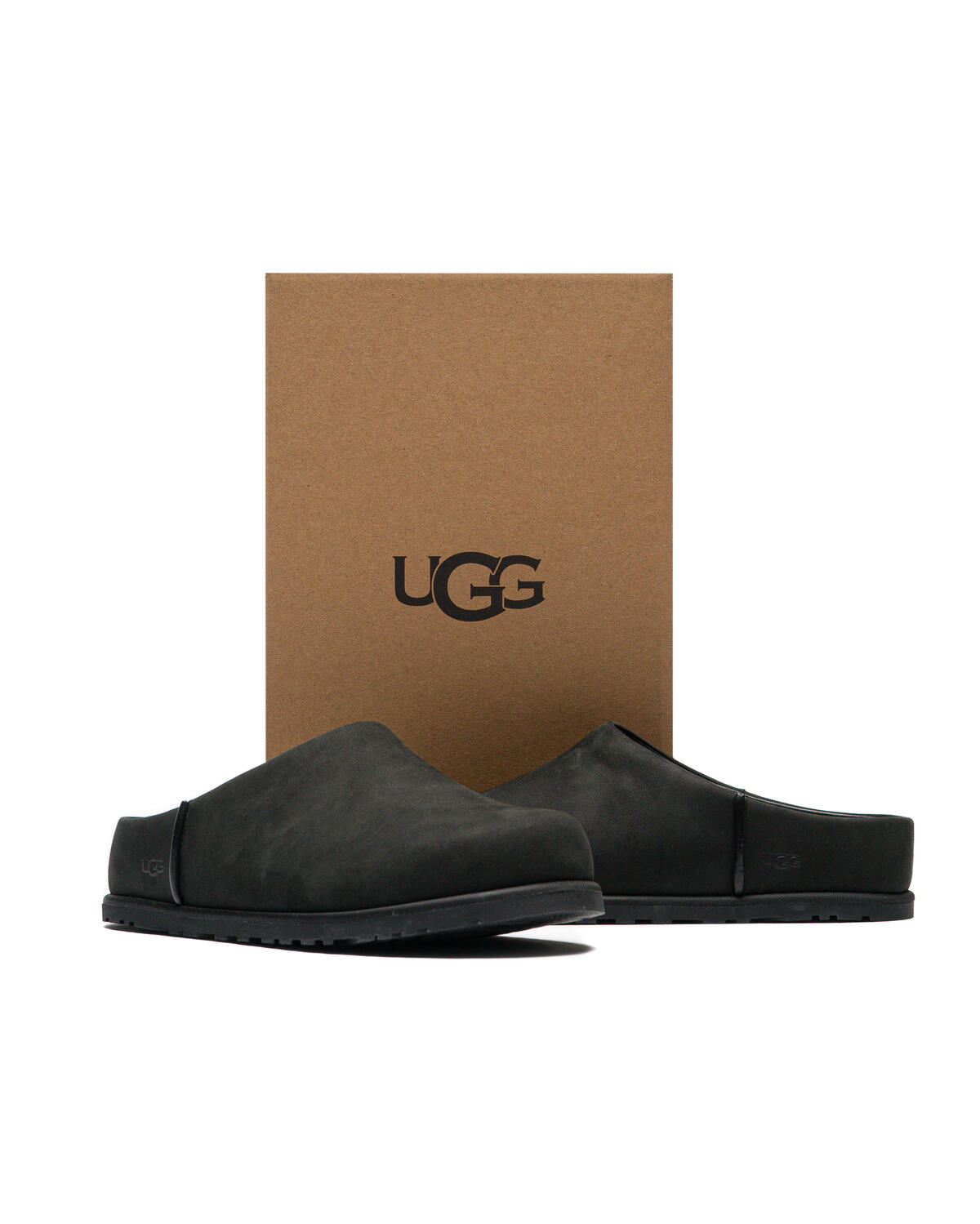 Ugg 'Otzo' Black Leather Slippers (Women's) - Image 6
