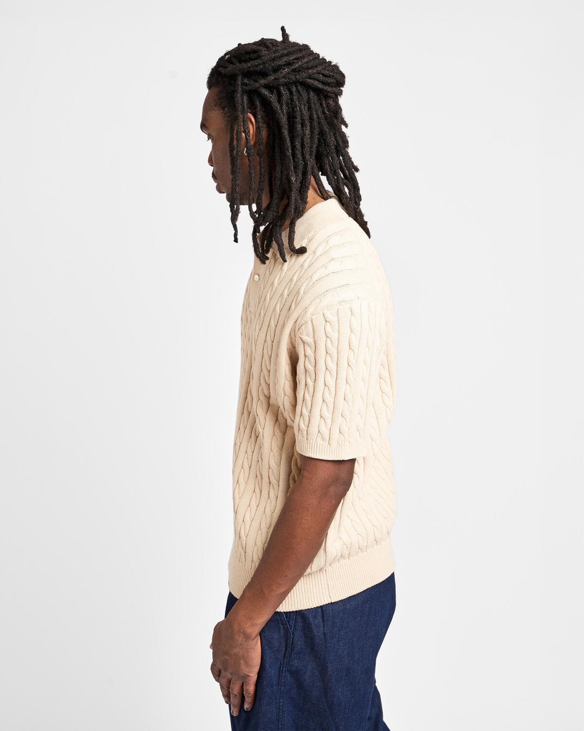 Beams+ Knit Polo Cable - Image 5