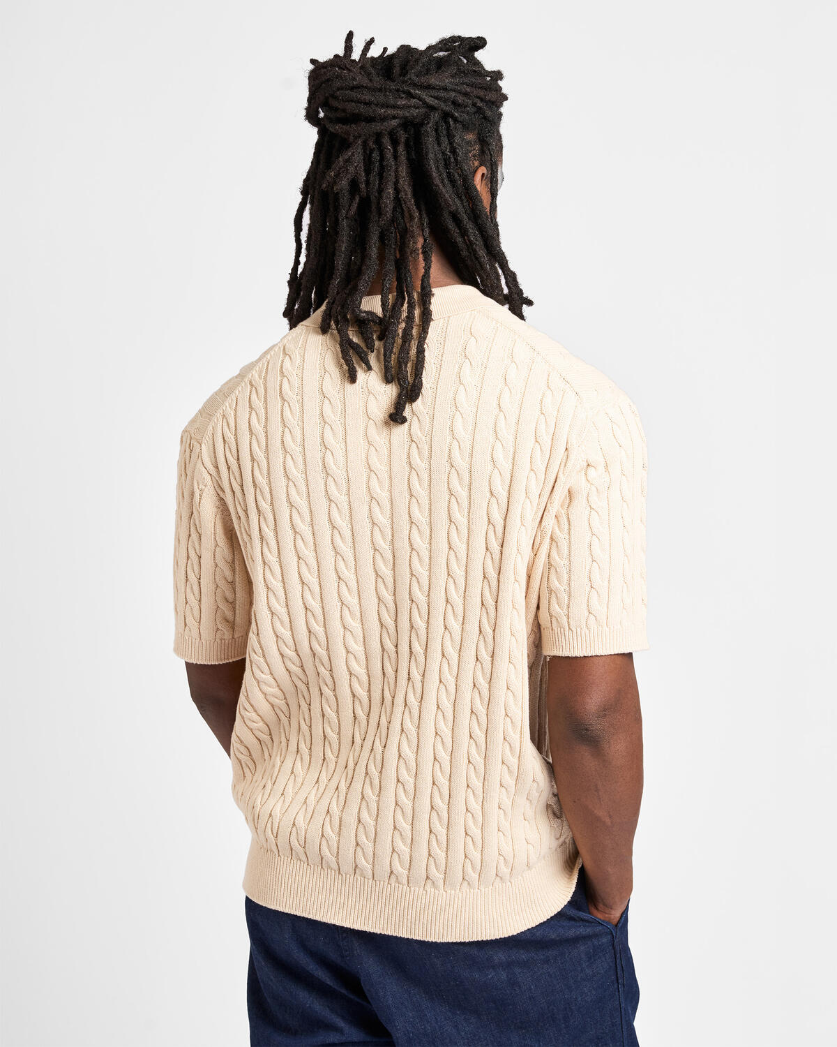 Beams+ Knit Polo Cable - Image 6