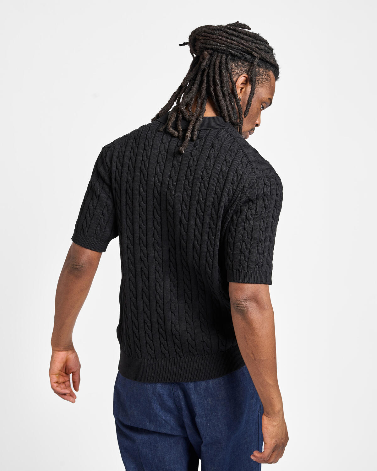 Beams+ Knit Polo Cable - Image 6