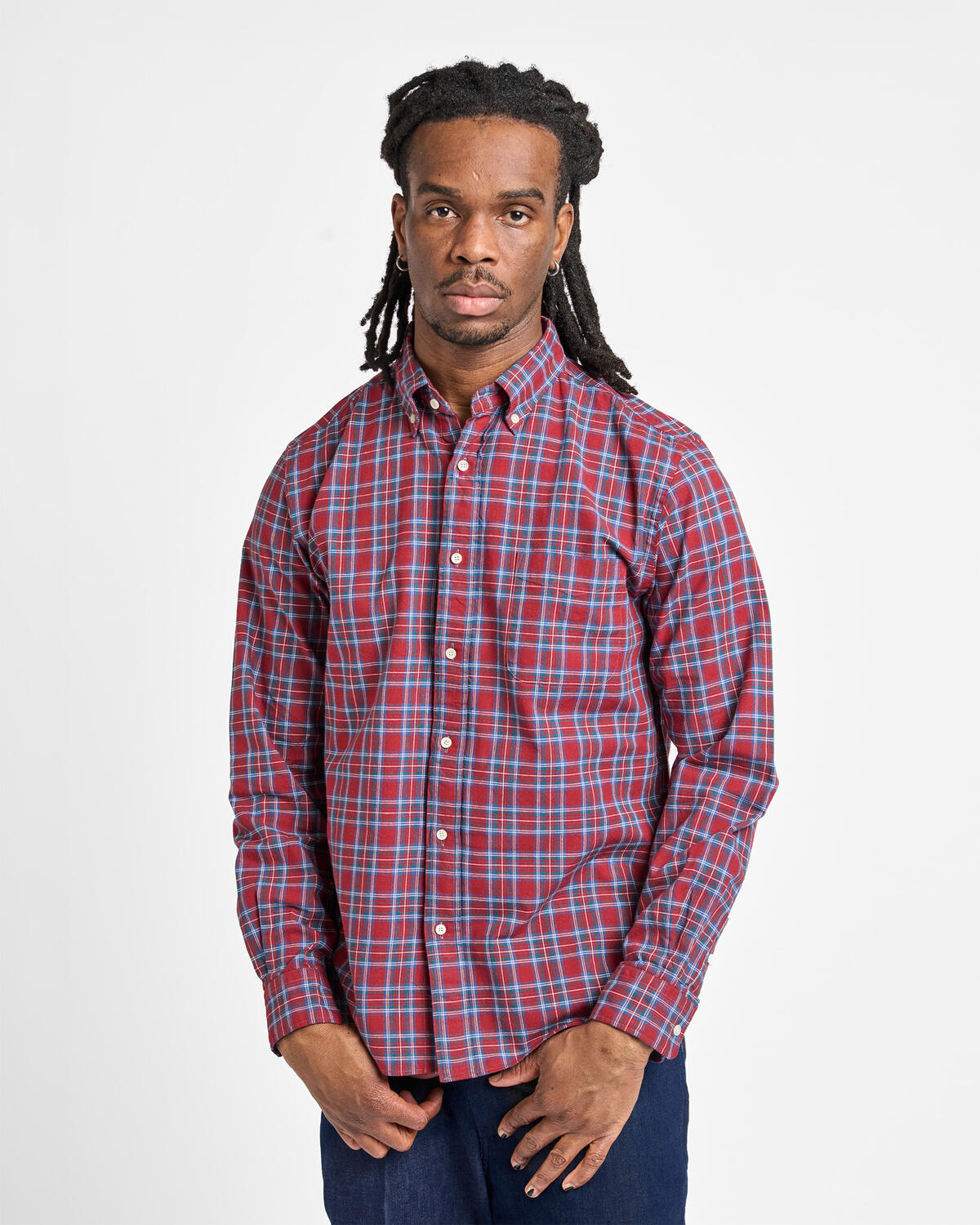 Beams+ B.D. Indigo Yarn Tartan - Image 4