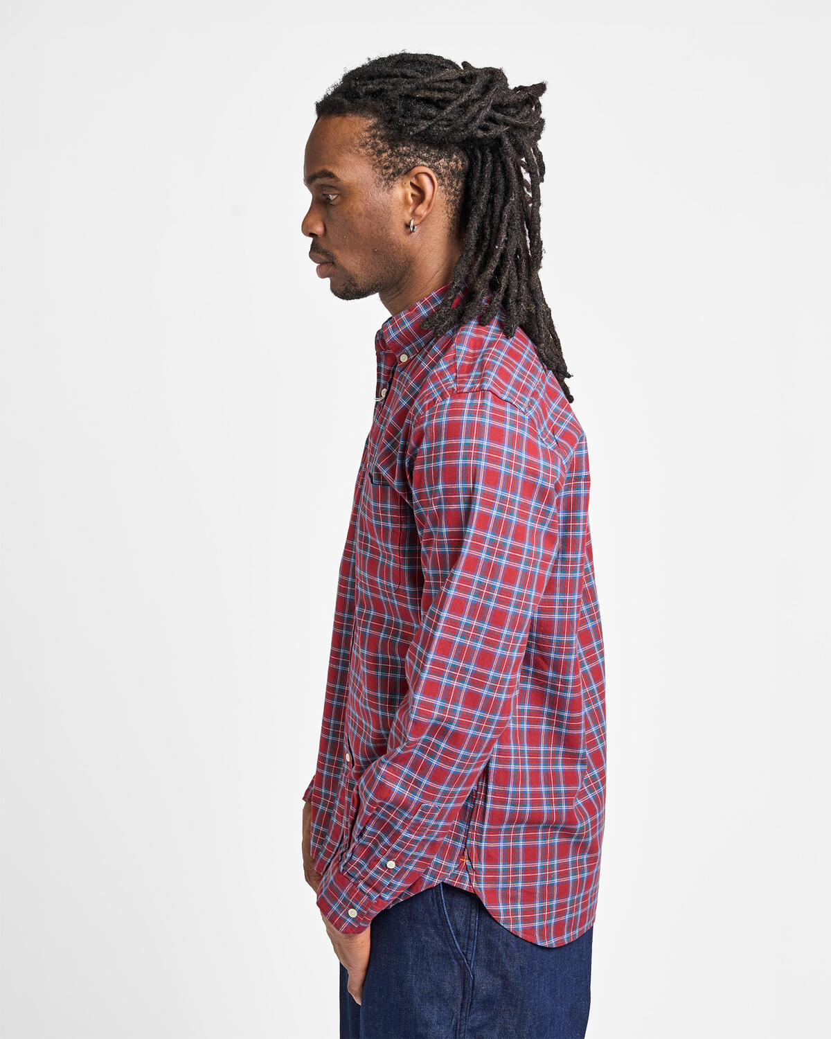 Beams+ B.D. Indigo Yarn Tartan - Image 5