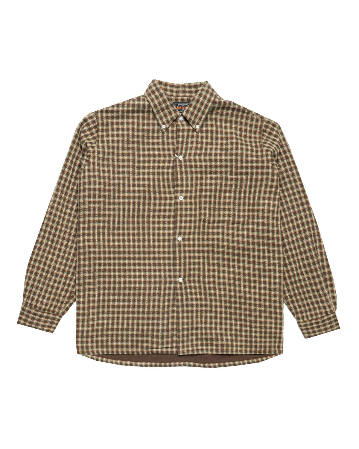 Beams+ Open B.D. Panama Plaid Double Face - Image 1