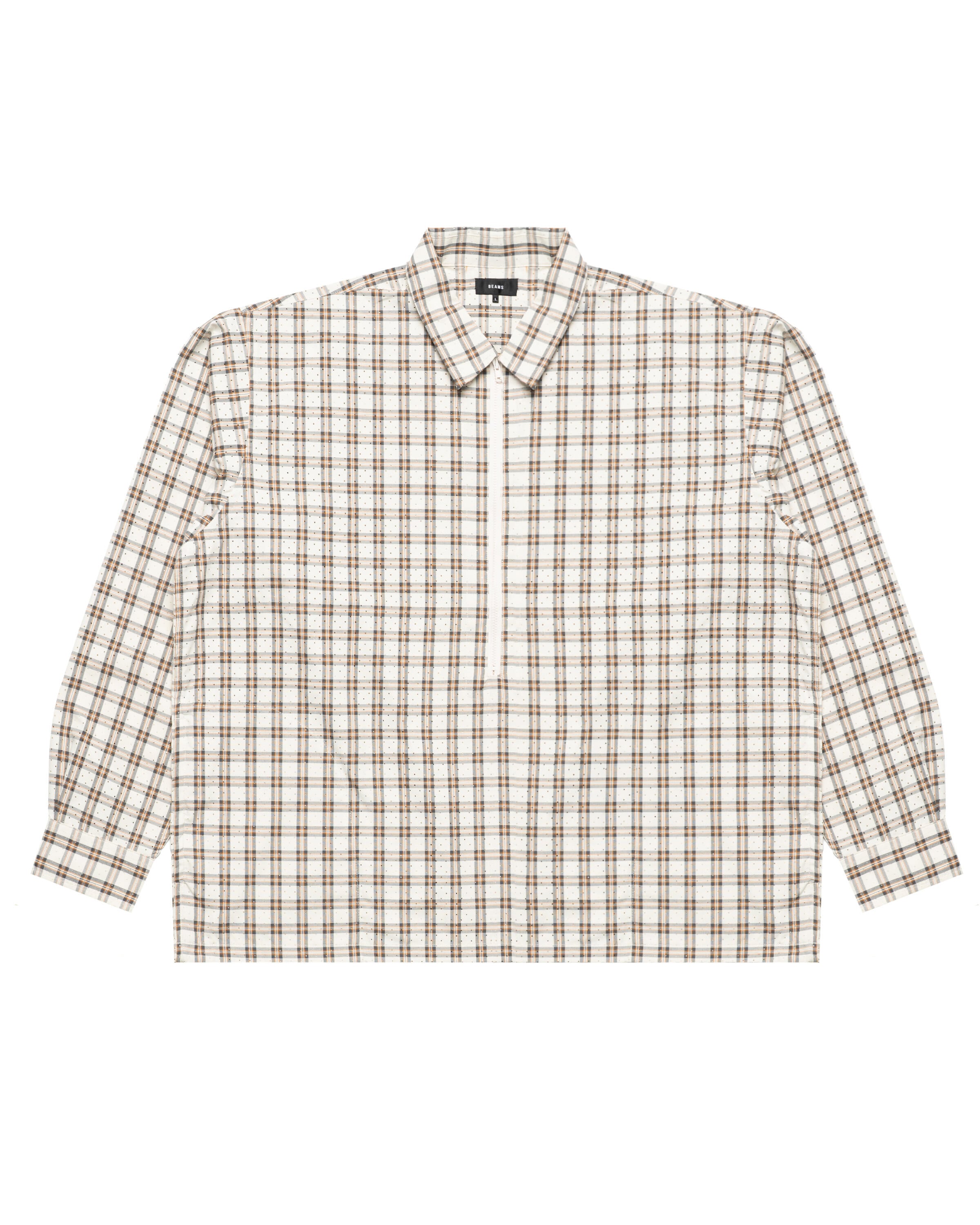 Beams Half Zip Pullover Shirt