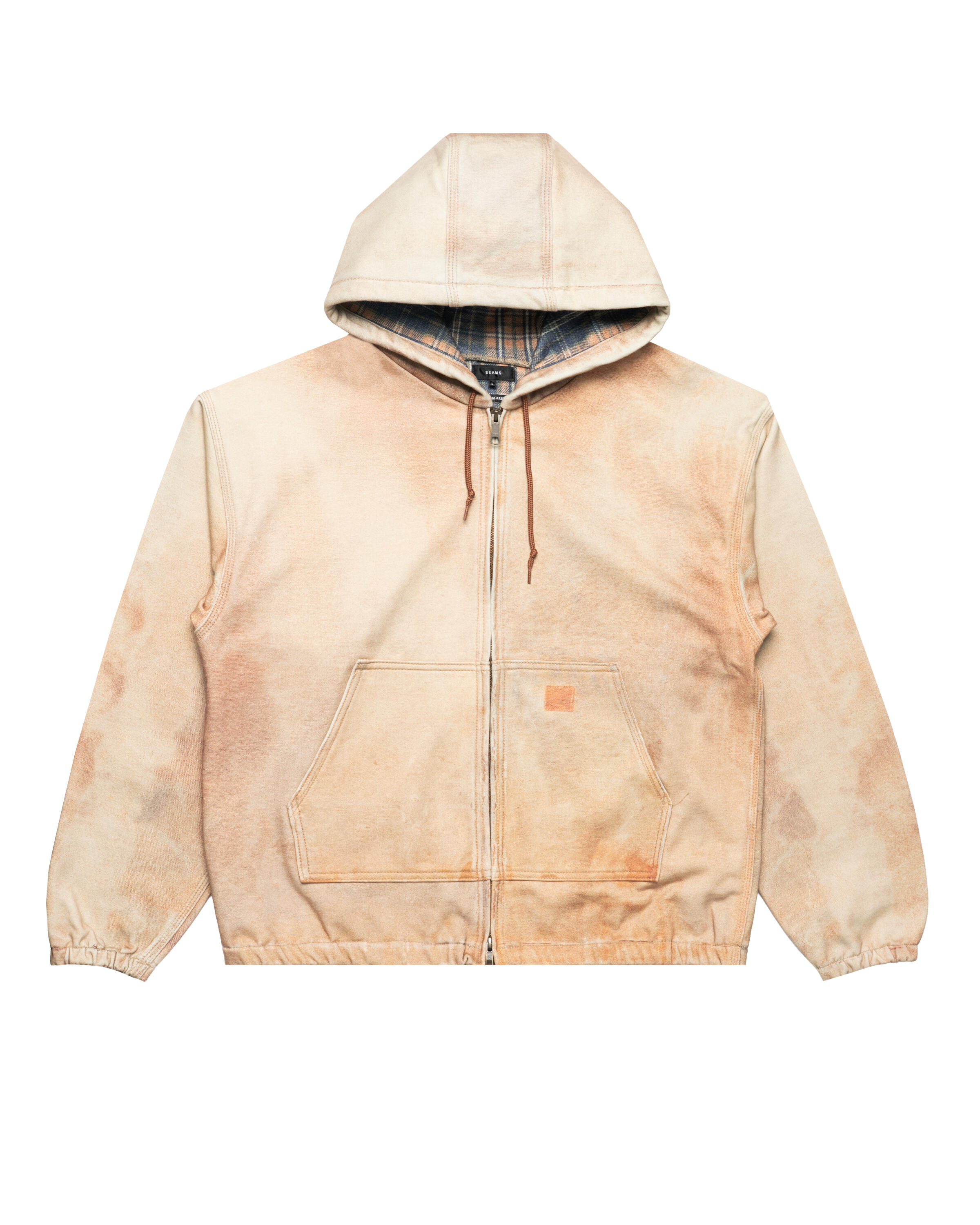 Beams Mock Print Hoodie