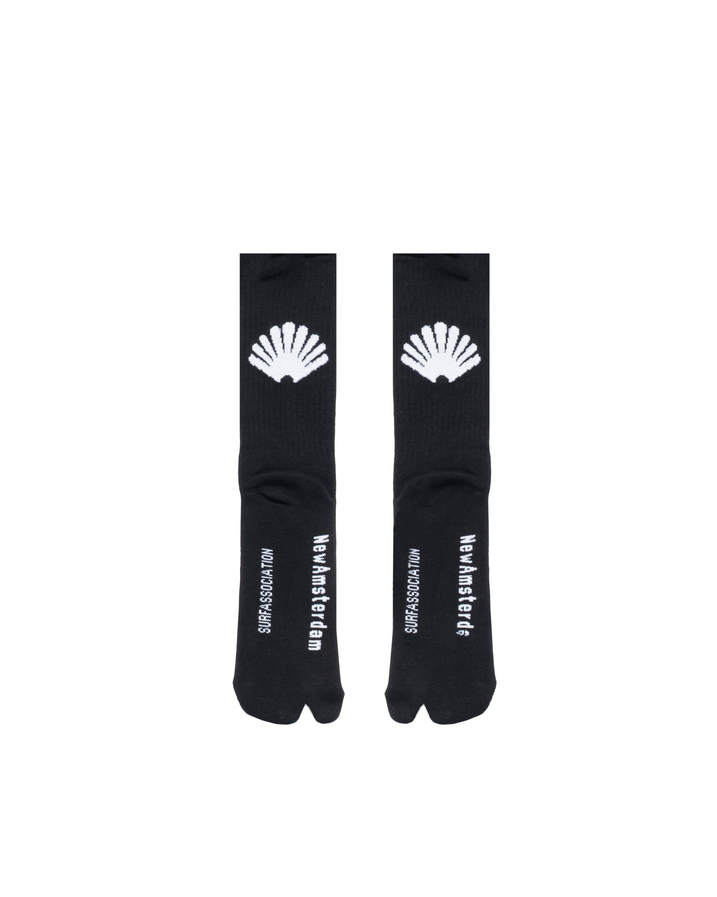 NEW AMSTERDAM SURF ASSOCIATION TABI LOGO SOCKS BLACK