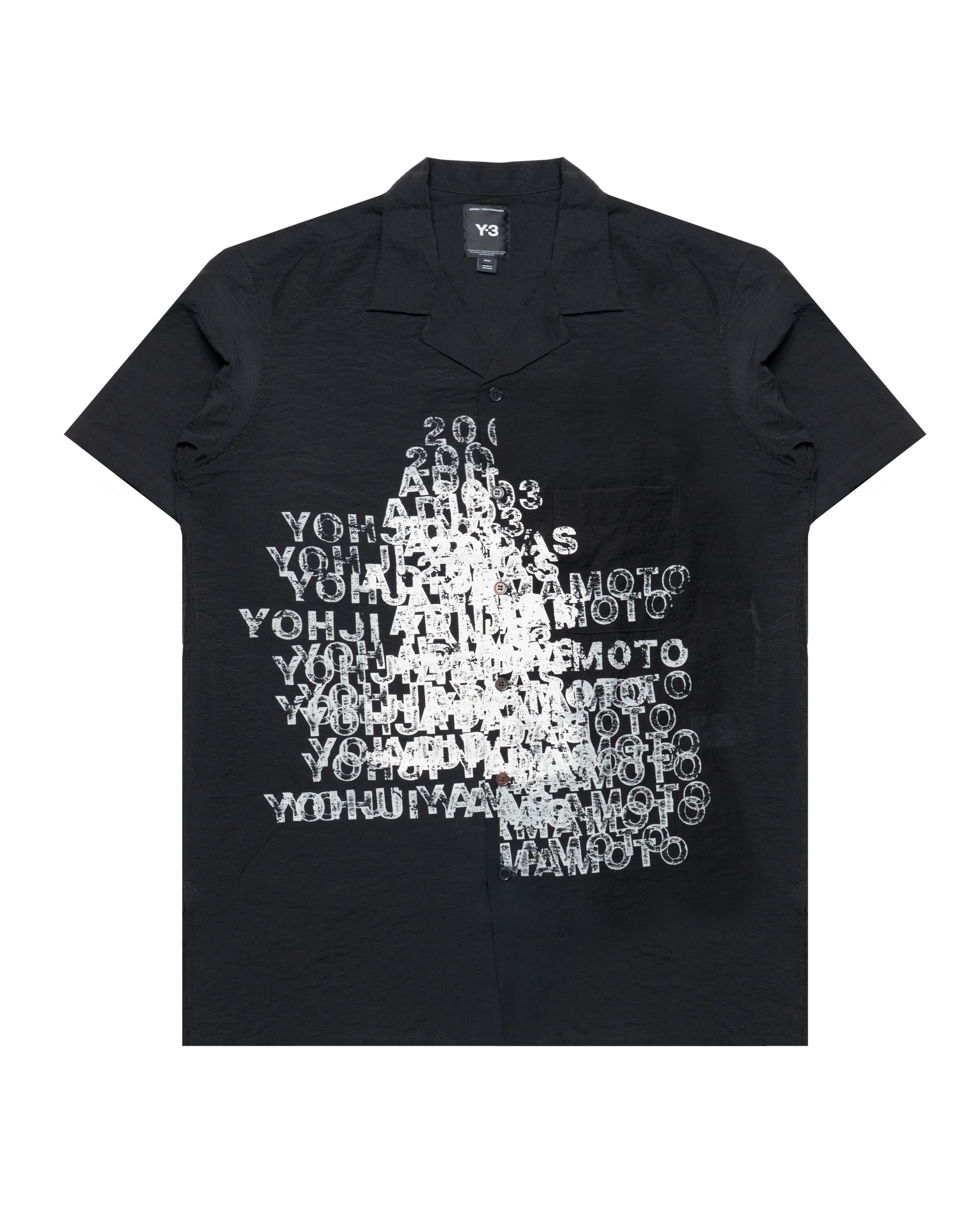 Y-3 PLACED GRAPHIC LONG SHIRT