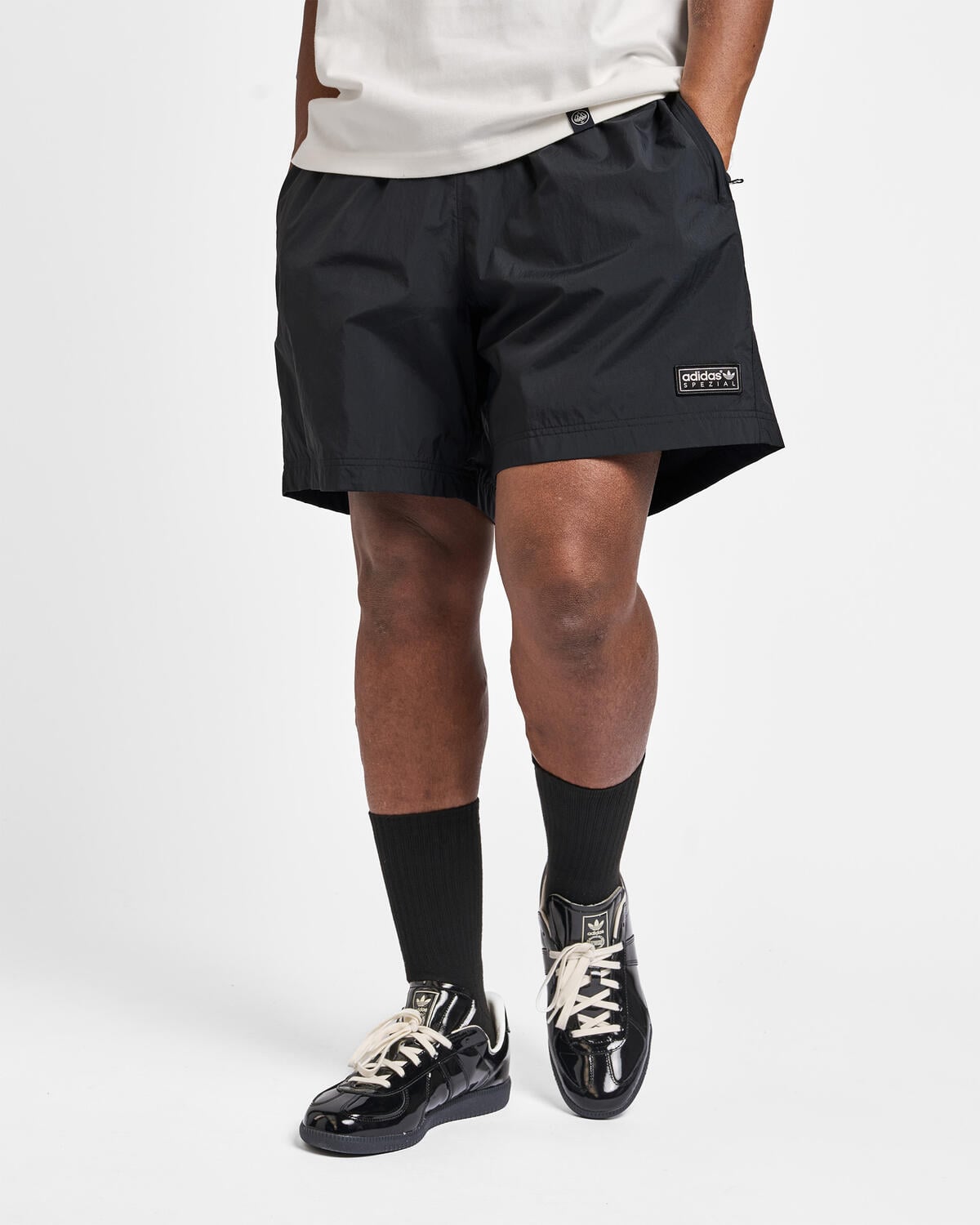 Adidas Hudswell SPZL Shorts 'Black' - Image 8