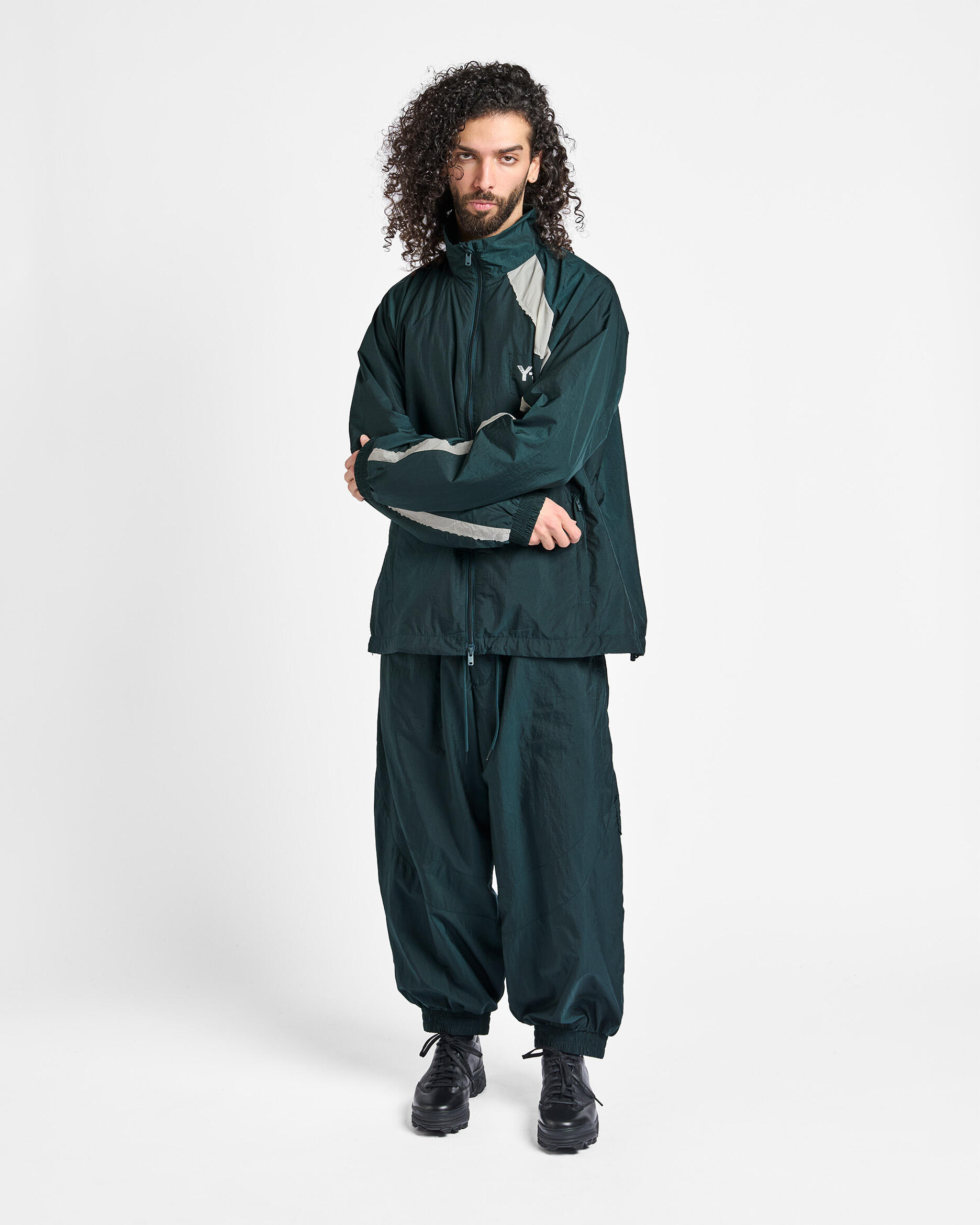 Y-3 RAW EDGE 3 STRIPES NYLON SHELL JACKET | KS7565 | AFEW STORE