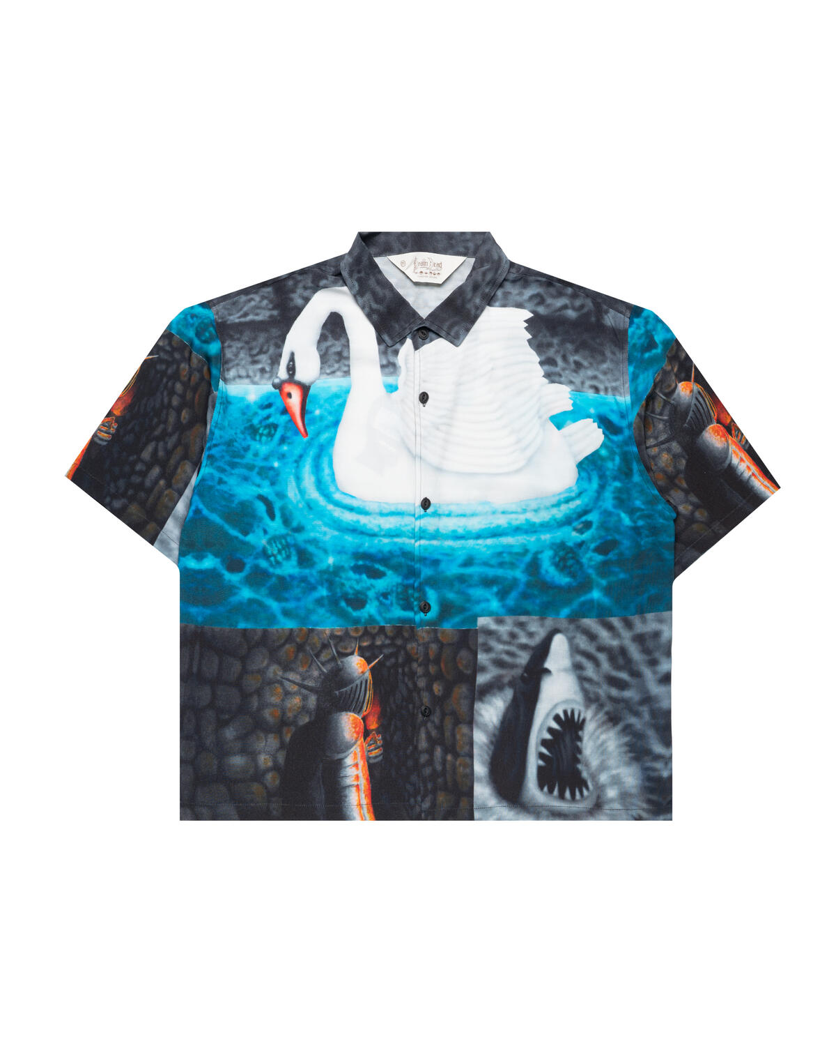 Brain Dead Copia Short Sleeve Button Down Shirt