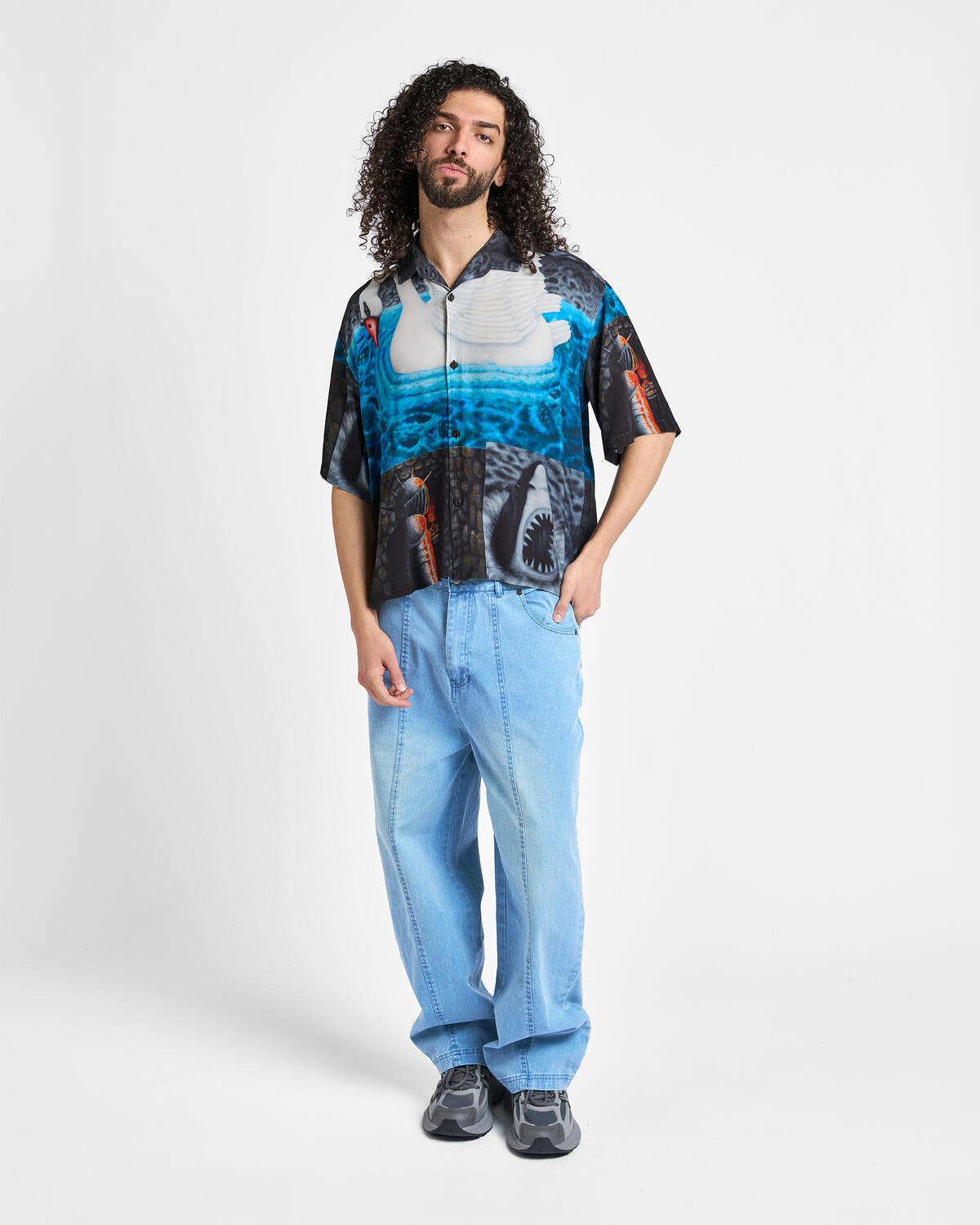 Jersey T-Shirt con gráfico Relaxed Brain Dead Copia para hombre - Image 3