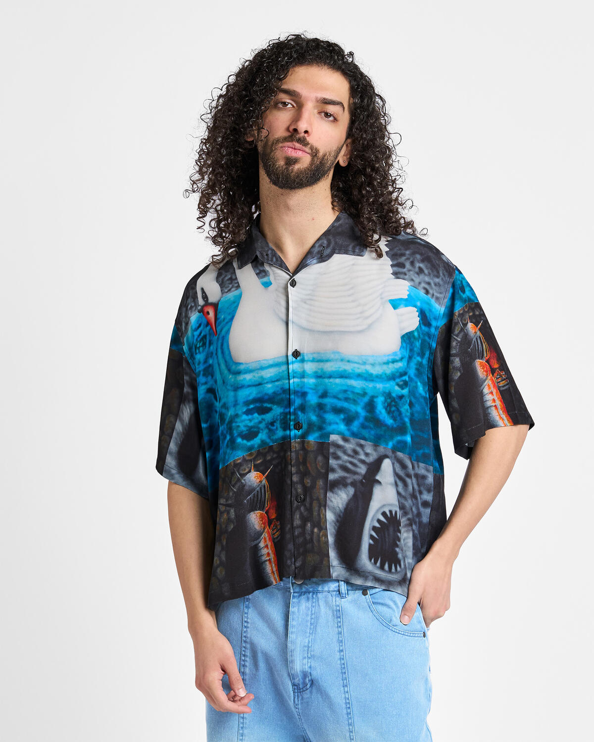 Jersey T-Shirt con gráfico Relaxed Brain Dead Copia para hombre - Image 4