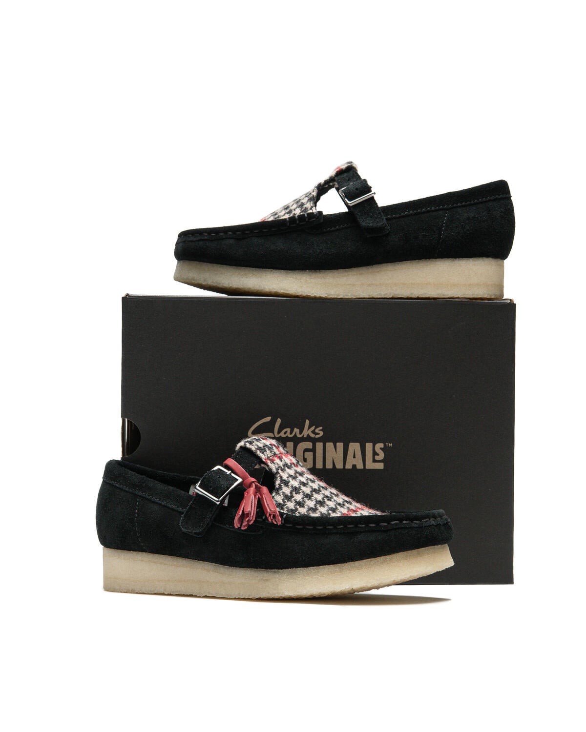 Clarks Zapatos Wallabee T Bar Negro — foto 5