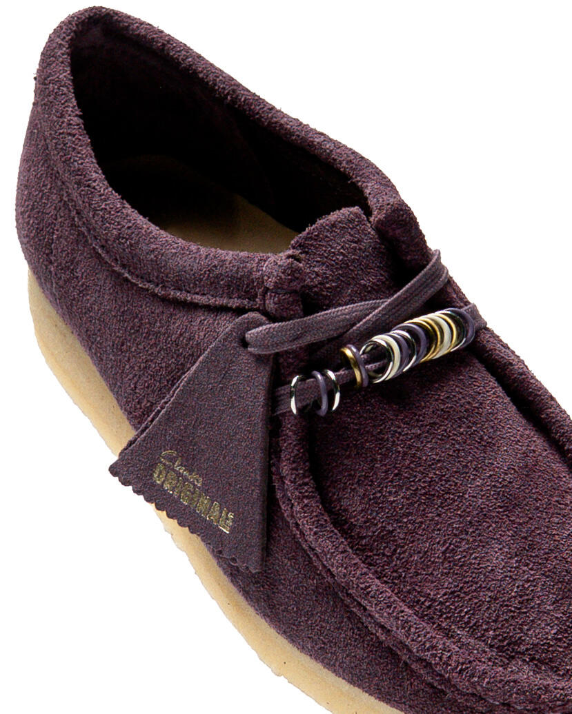 Clarks Wallabee Plum Suede - Image 13