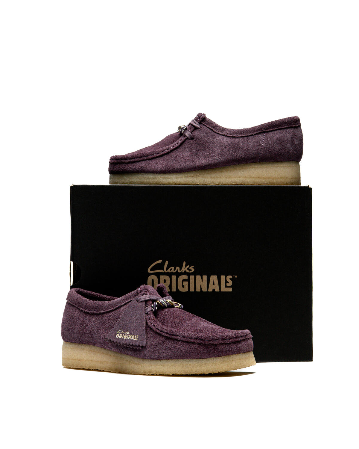 Clarks Wallabee Plum Suede - Image 12