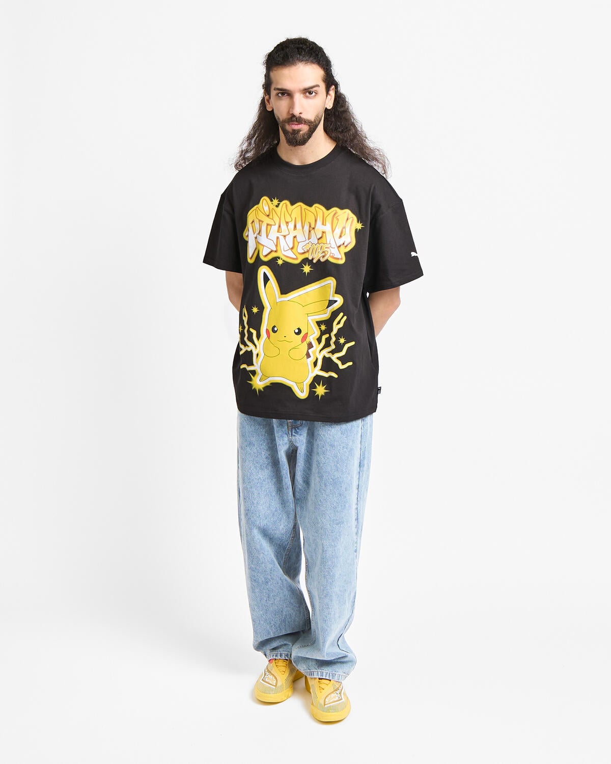 Puma x Pokemon Hoops Pikachu Tee | 635658-01 | AFEW STORE