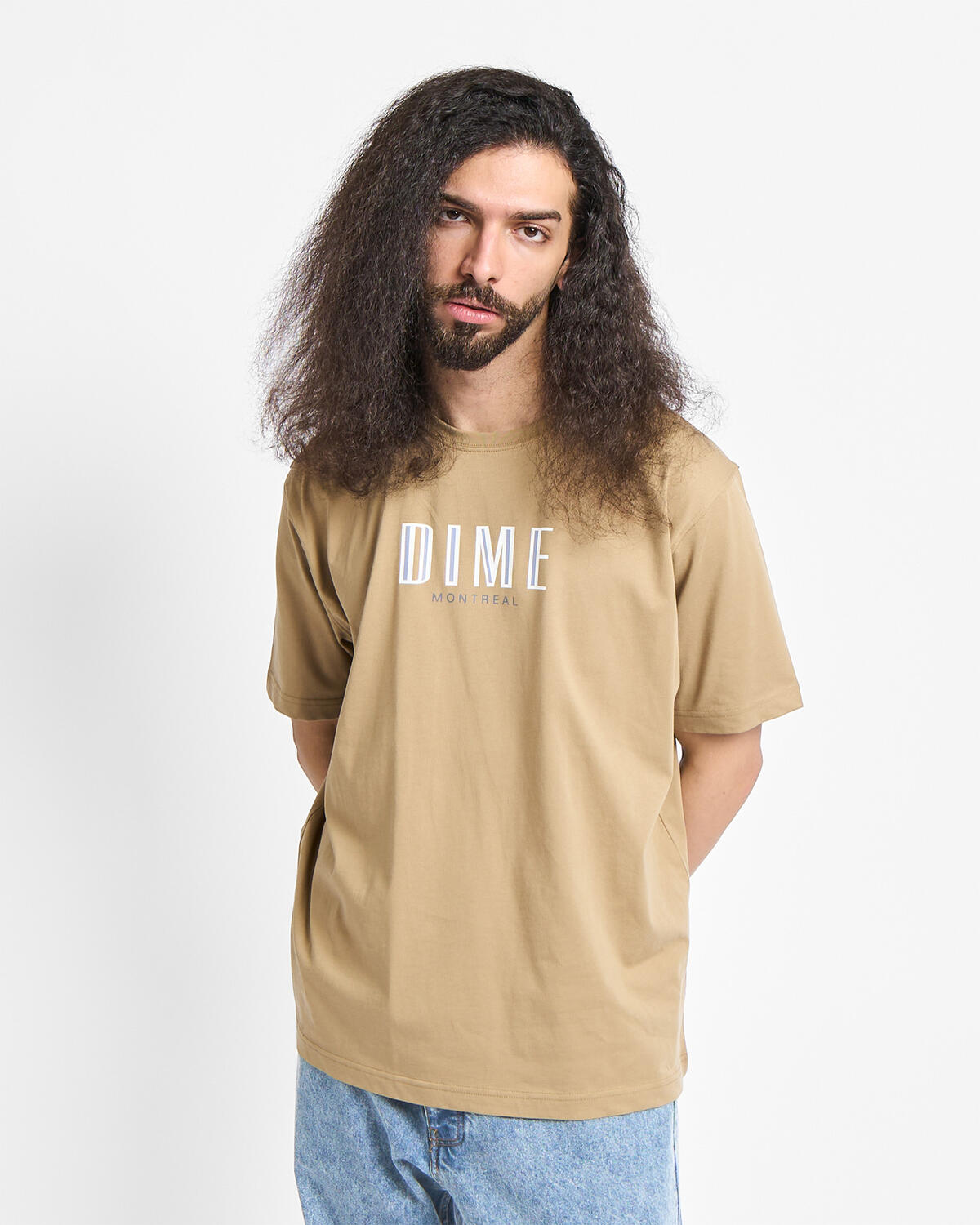 Dime Blocks T-Shirt, tan - Image 4