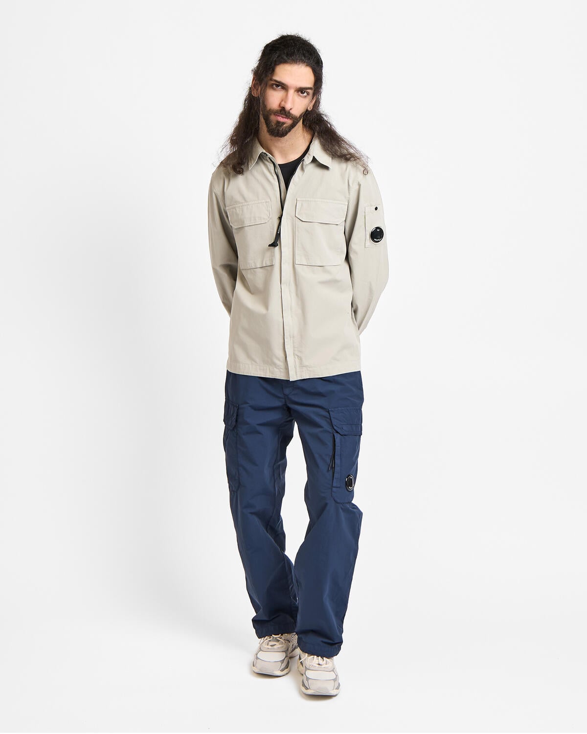 C.P. Company Organic Gabardine Zipped Lens Overshirt - Image 3