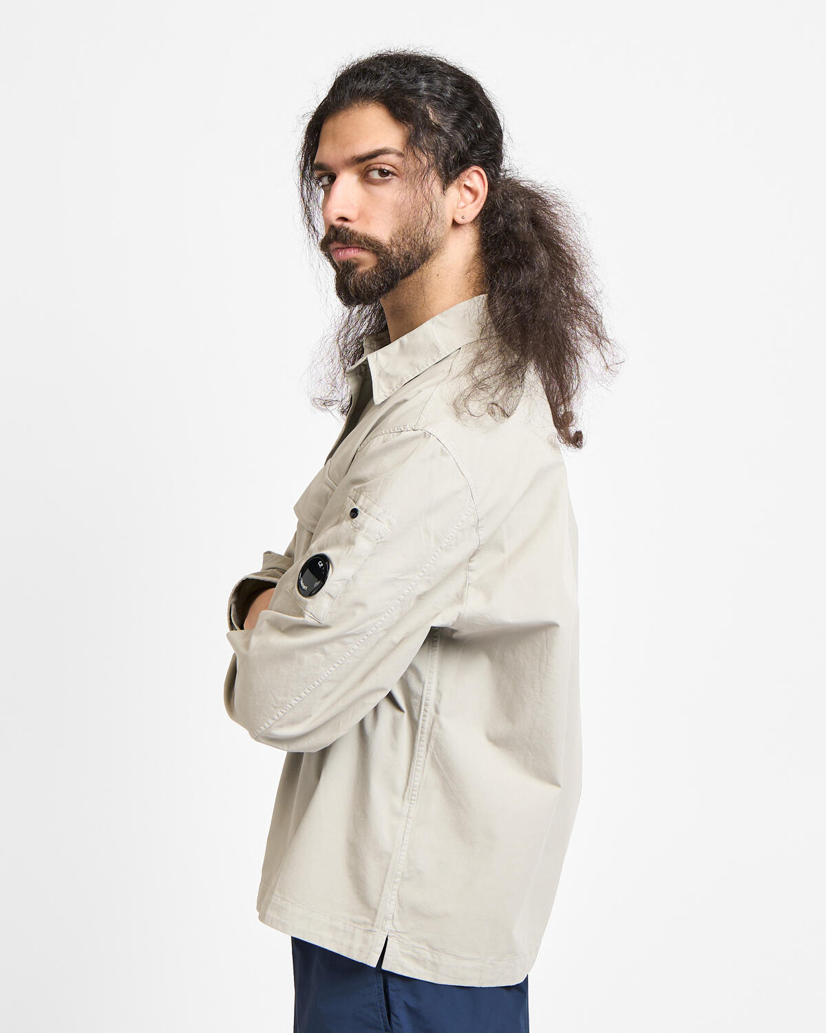 C.P. Company Organic Gabardine Zipped Lens Overshirt - Image 5
