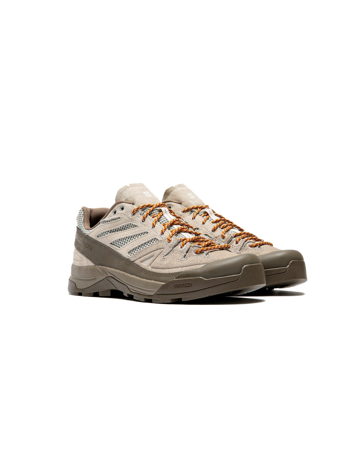Salomon X Alp Woven Shoes - Walnut / Silver Cloud / Vanilla Ice - Image 4
