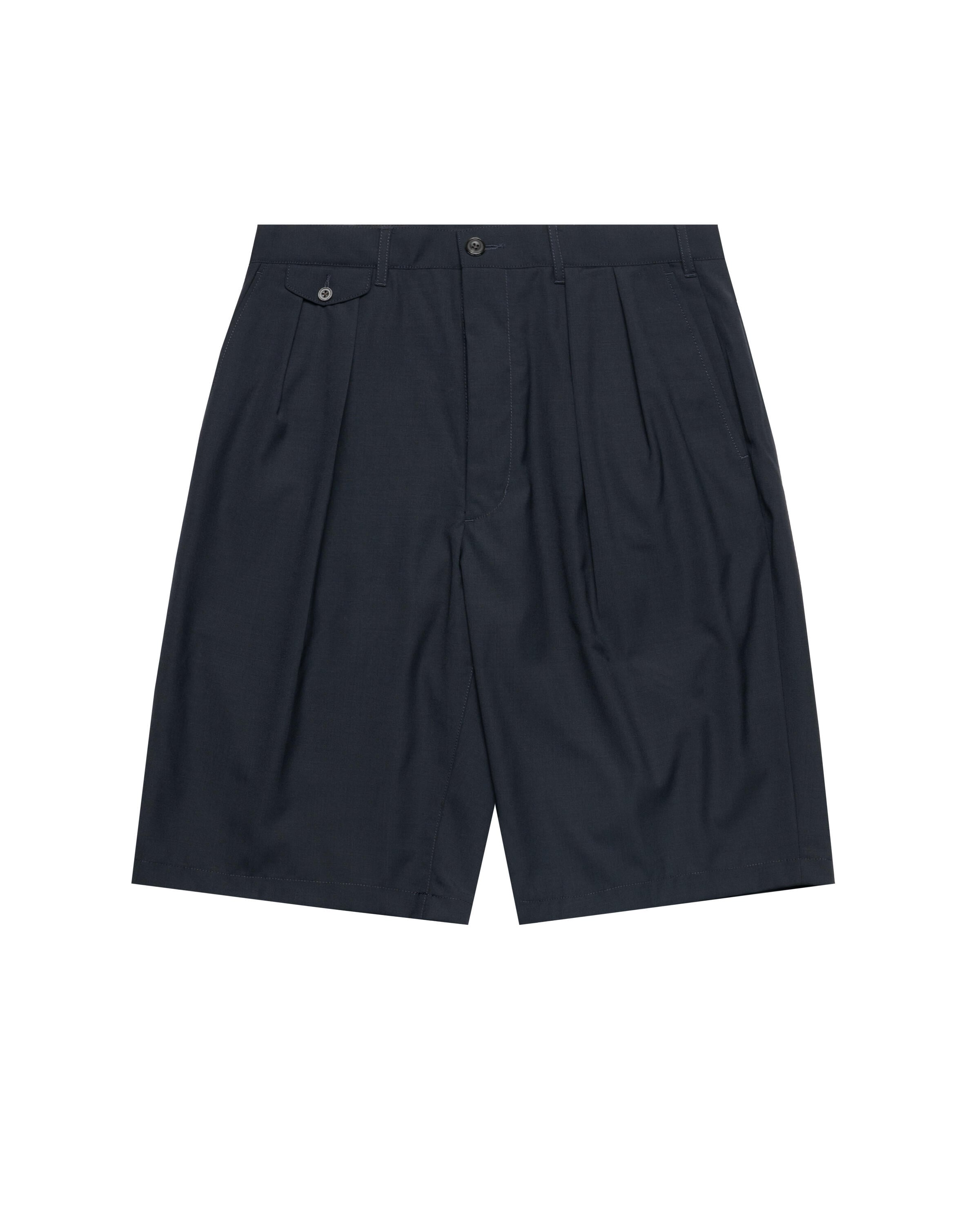Beams+ 2 Pleats Shorts Wool Tropical