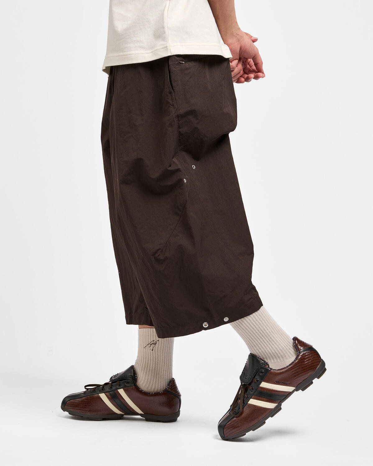 Adidas Y-3 x Wales Bonner Rip Short - Aurora Coffee - Image 17