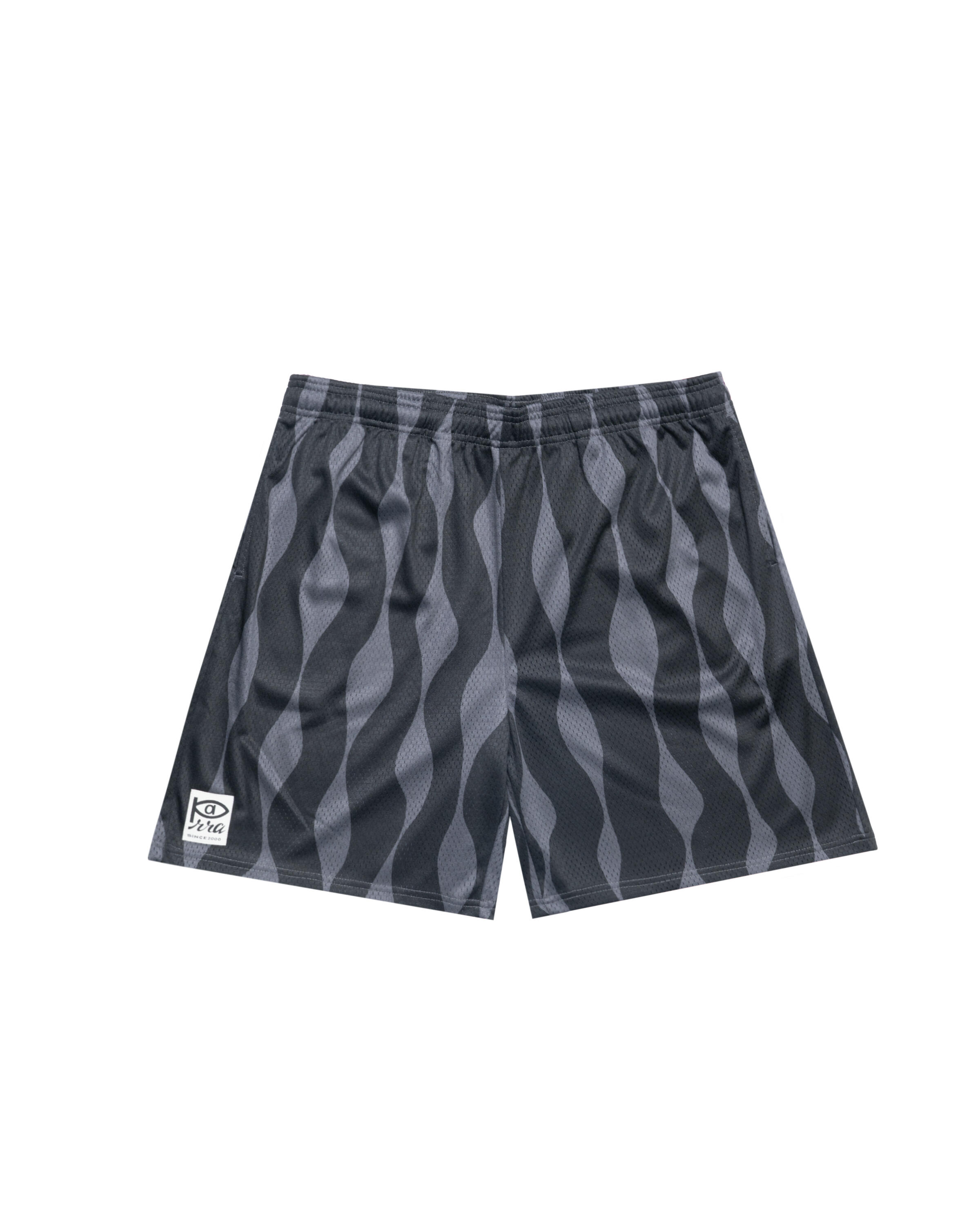 by Parra Waved mesh shorts