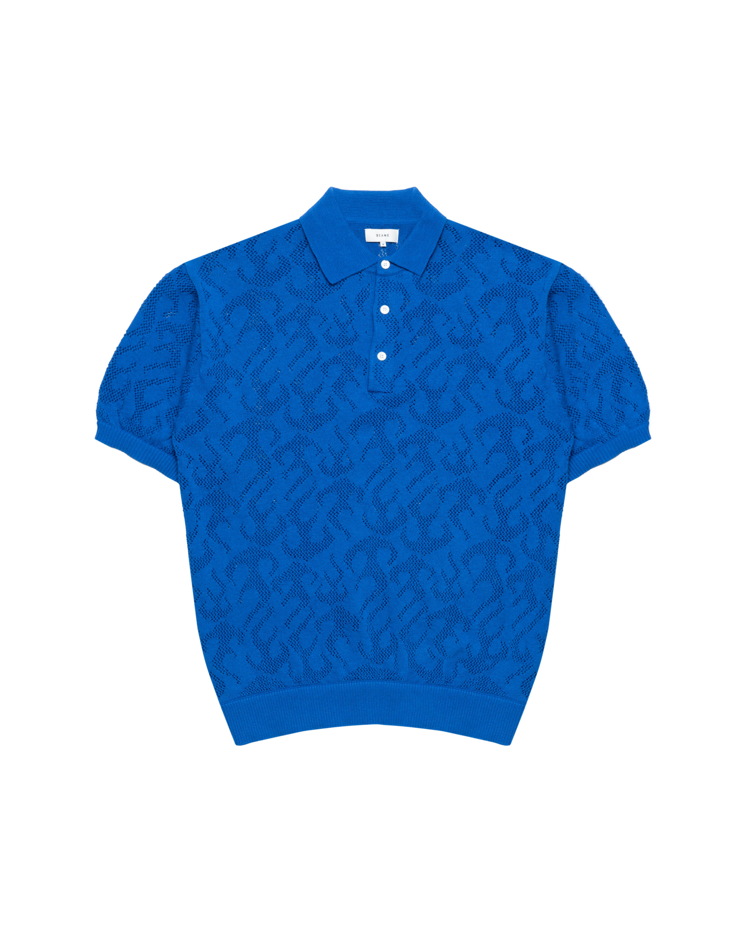 Beams 12 Gauge Mesh Polo Shirt