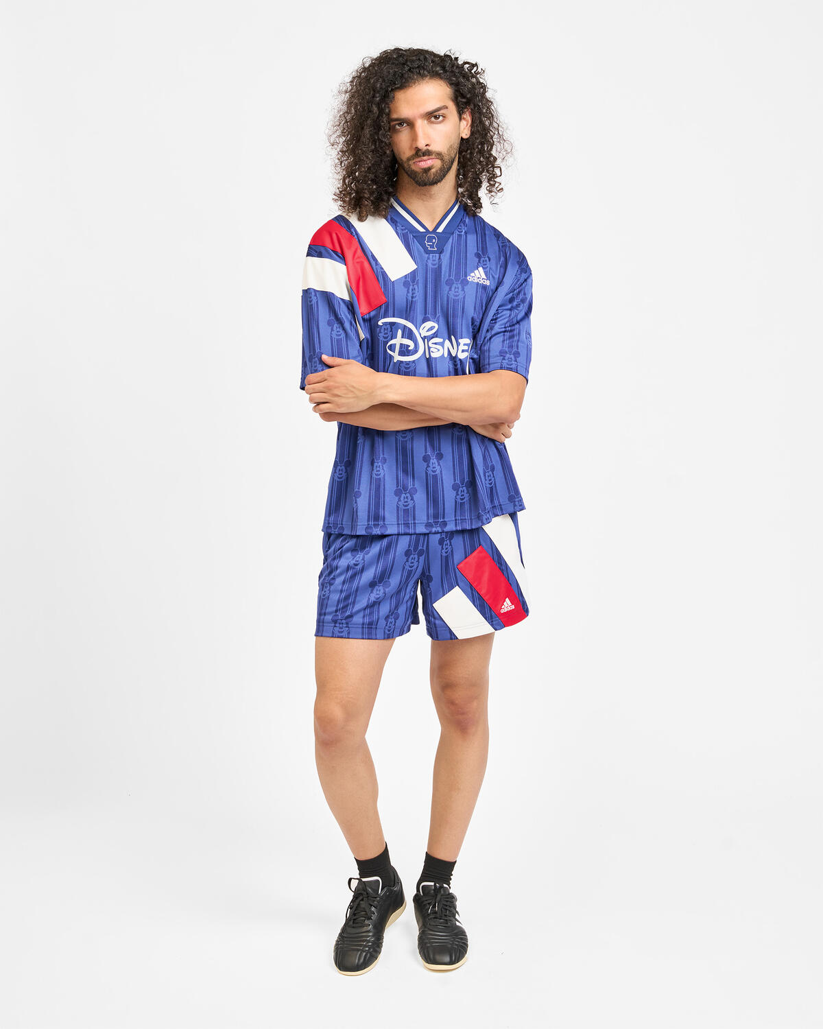 adidas Originals x Brain Dead x Disney Football Shorts Victory Blue - Image 20