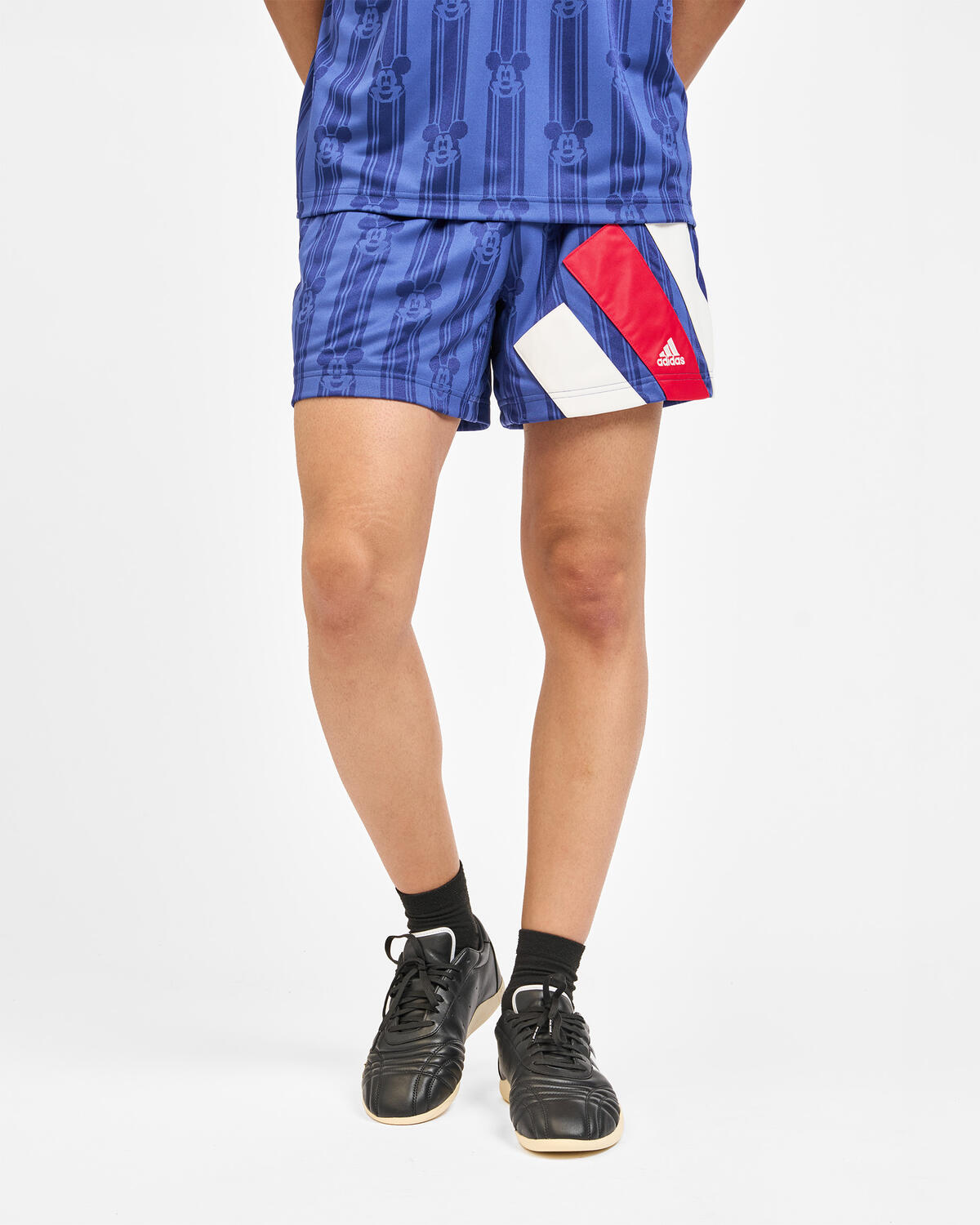 adidas Originals x Brain Dead x Disney Football Shorts Victory Blue - Image 21